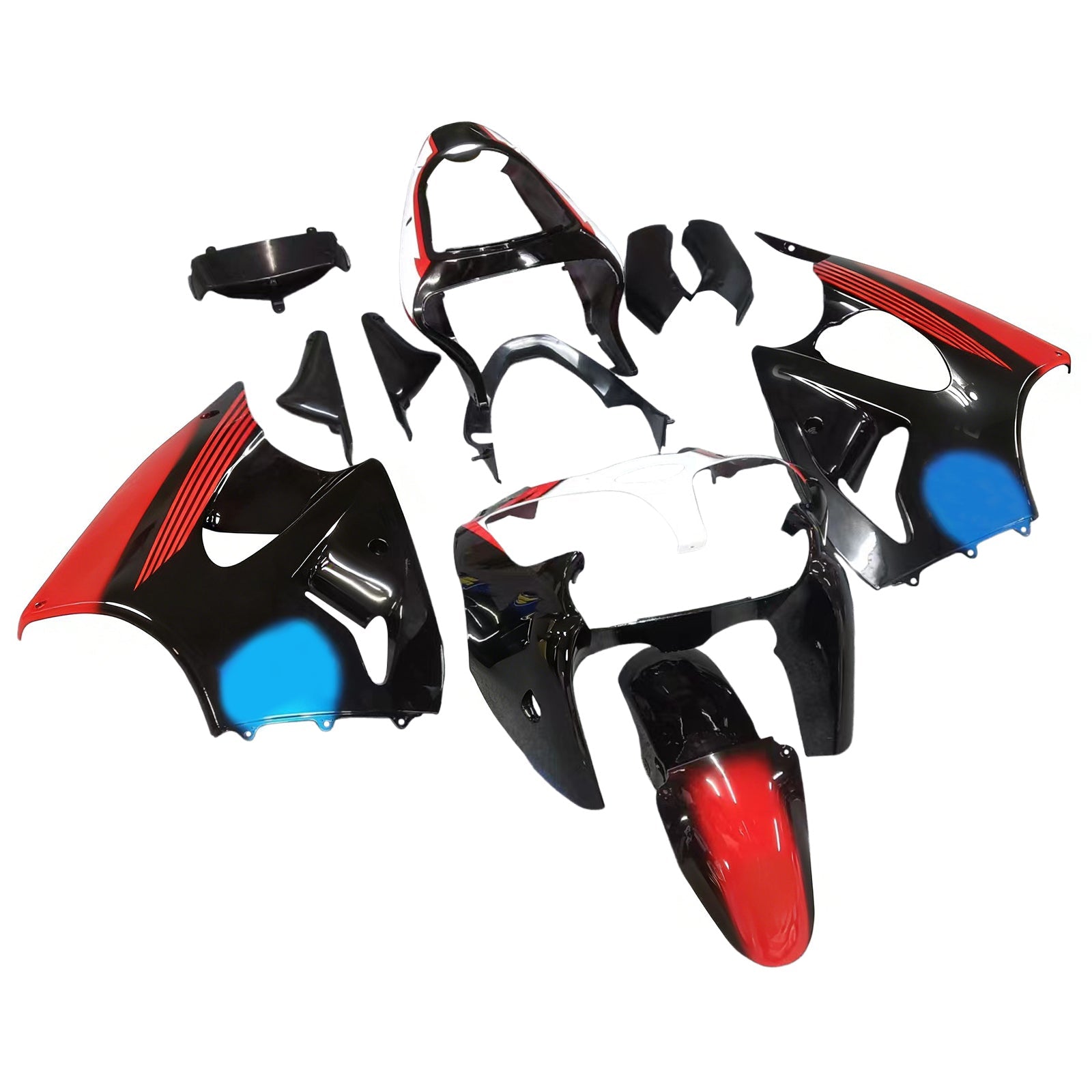 Zestaw owiewki Amotopart do Kawasaki ZX6R 636 2000-2002 ZZR600 2005-2008