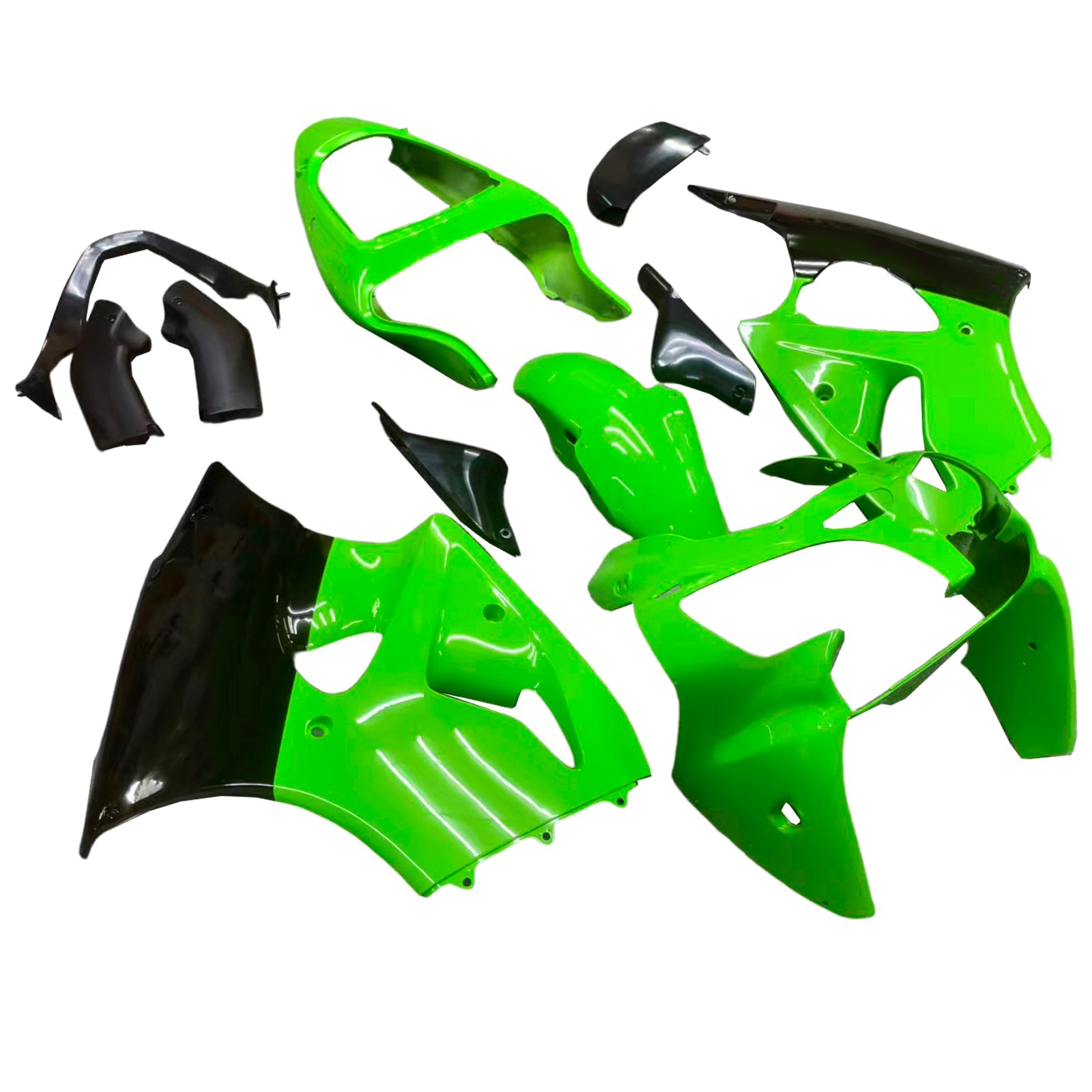Kit de carénage Amotopart pour Kawasaki ZX6R 636 2000-2002 ZZR600 2005-2008