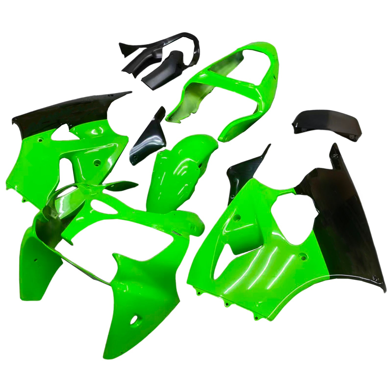 Kit de carénage Amotopart pour Kawasaki ZX6R 636 2000-2002 ZZR600 2005-2008