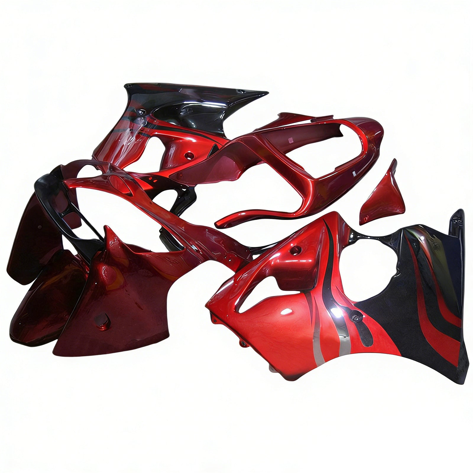 Kit carenatura iniezione carrozzeria Kawasaki ZX6R 636 2000-2002 2005-2008 ZZR600