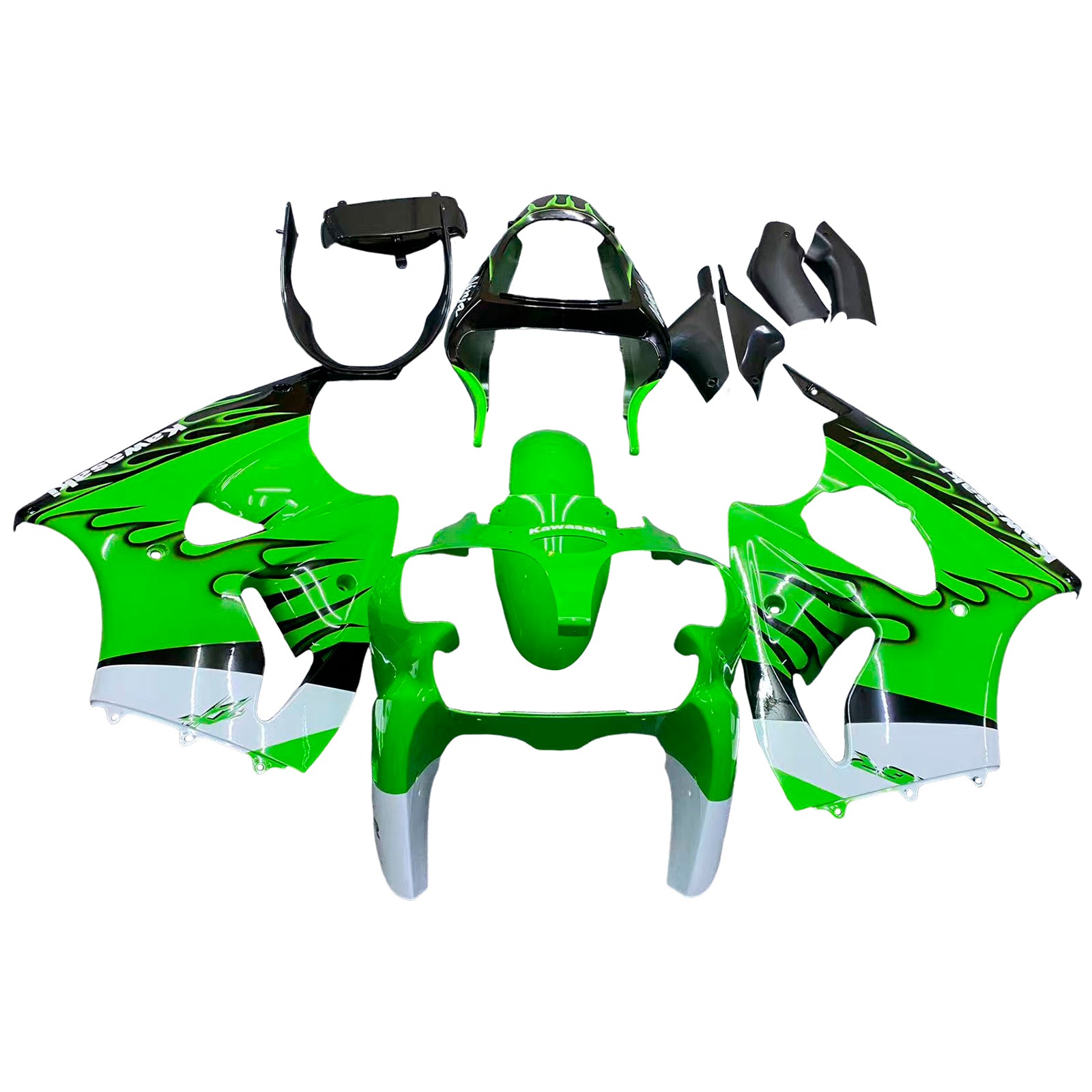 2000-2002 Kawasaki ZX6R 636 2005-2008 ZZR600 Kit de carénage d'injection carrosserie