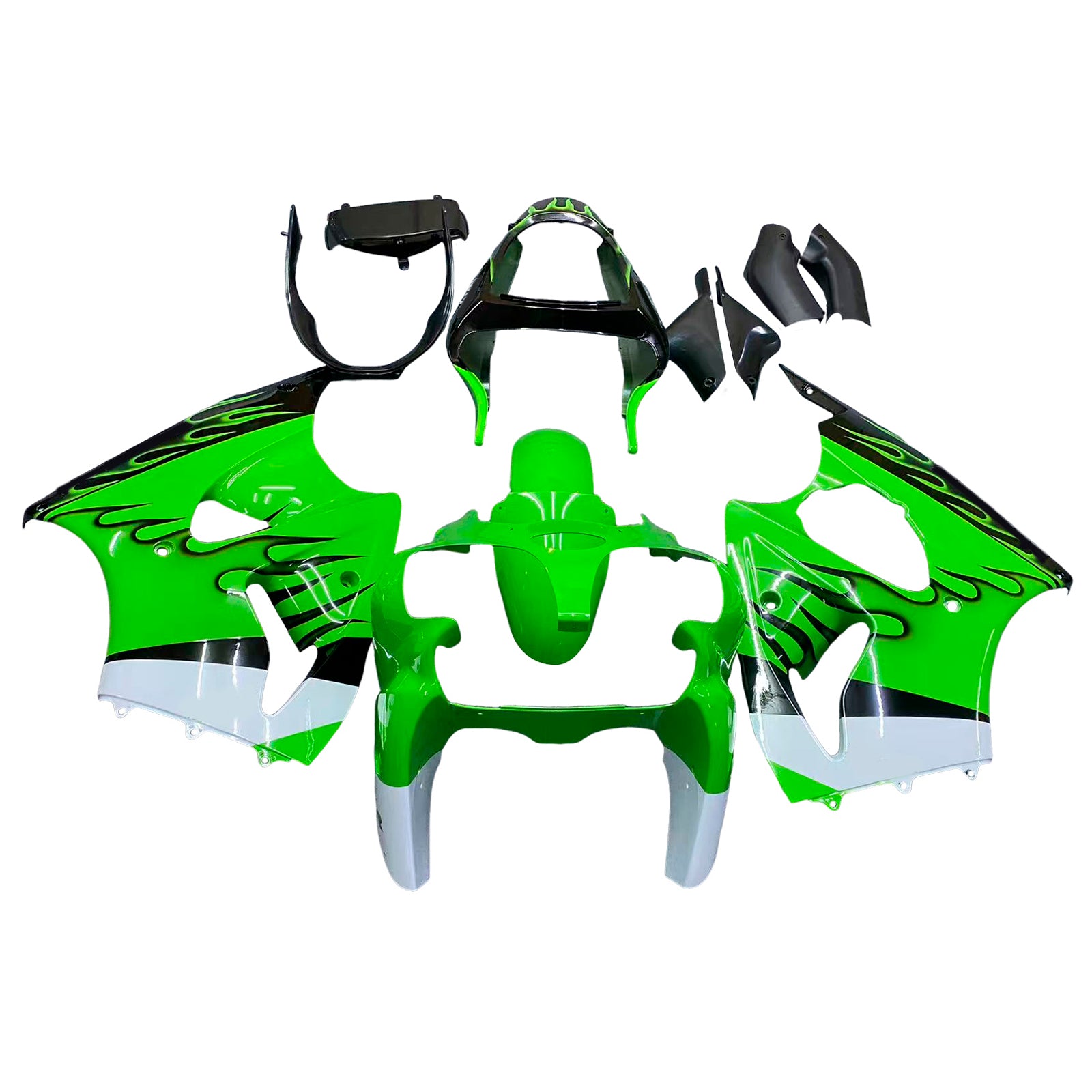 2000-2002 Kawasaki ZX6R 636 2005-2008 ZZR600 Kit de carénage d'injection carrosserie