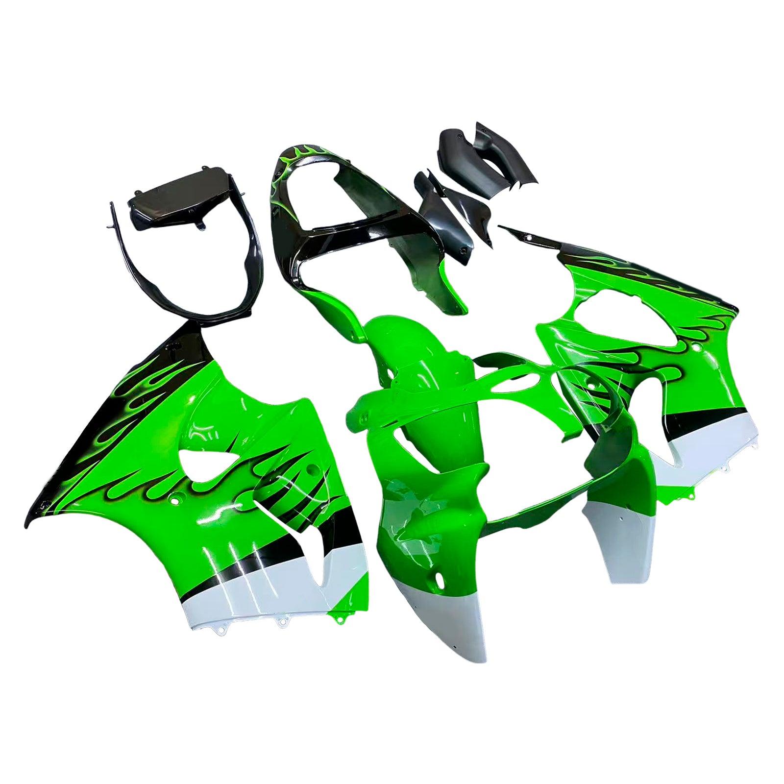 2000-2002 Kawasaki ZX6R 636 2005-2008 ZZR600 Kit de carénage d'injection carrosserie