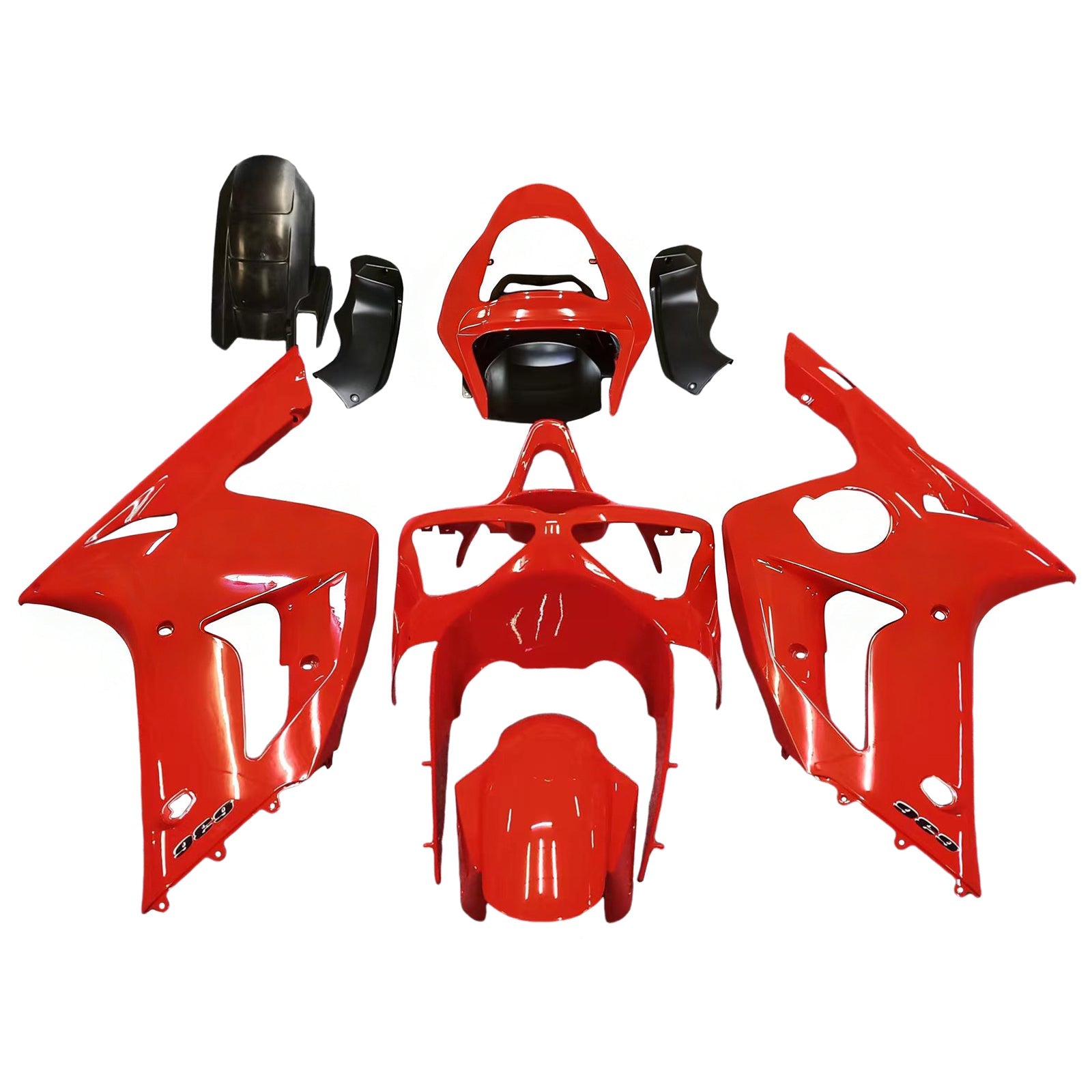 Amotopart stroomlijnkappen 2003-2004 Kawasaki ZX6R 636 Rode Ninja Generiek