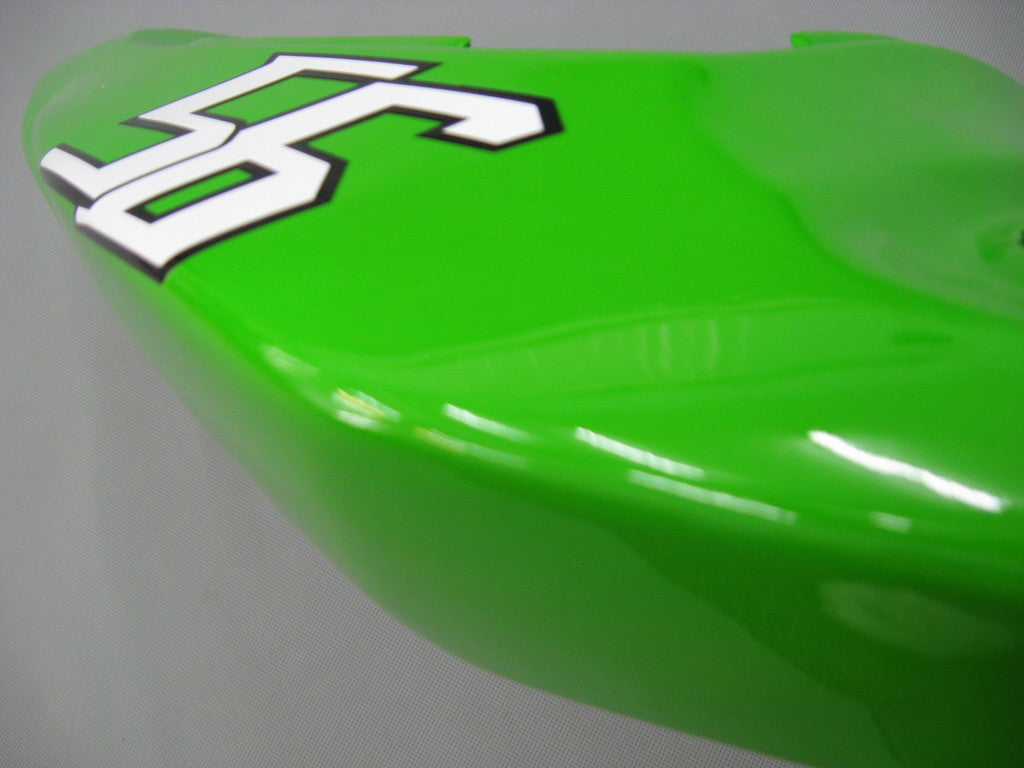 Carénages Amotopart 2003-2004 Kawasaki ZX6R 636 Vert Noir No.56 ELF Générique