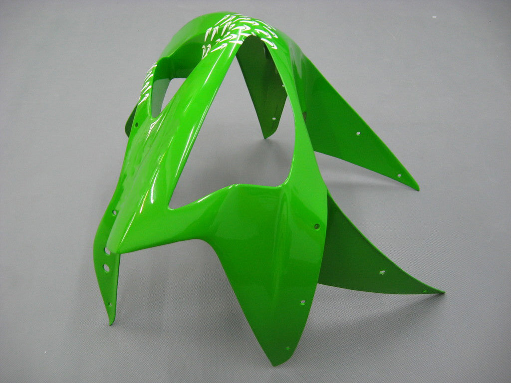 Carénages Amotopart 2003-2004 Kawasaki ZX6R 636 Vert Noir No.56 ELF Générique