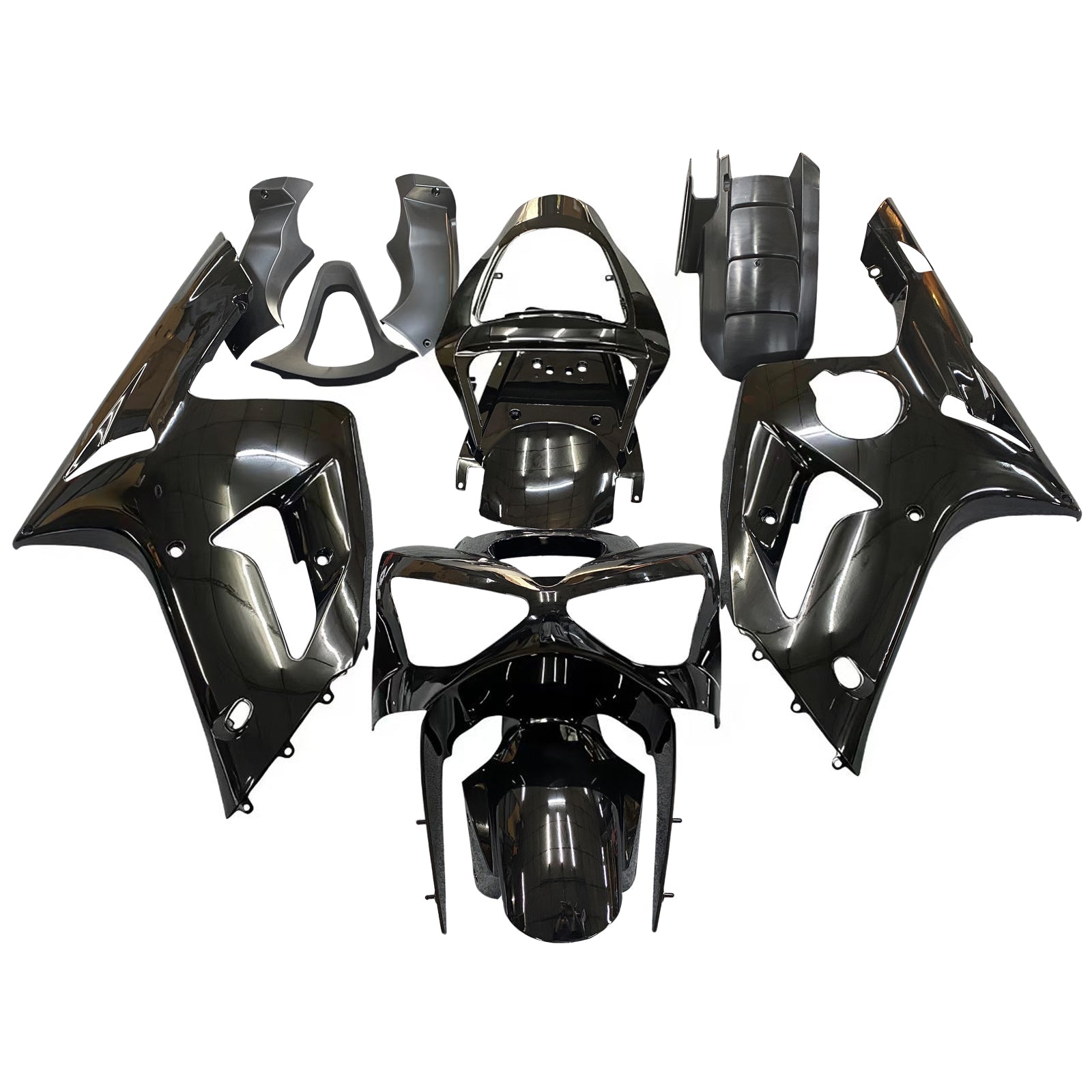 Carene Amotopart 2003-2004 Kawasaki ZX6R 636 Nero Ninja Generico