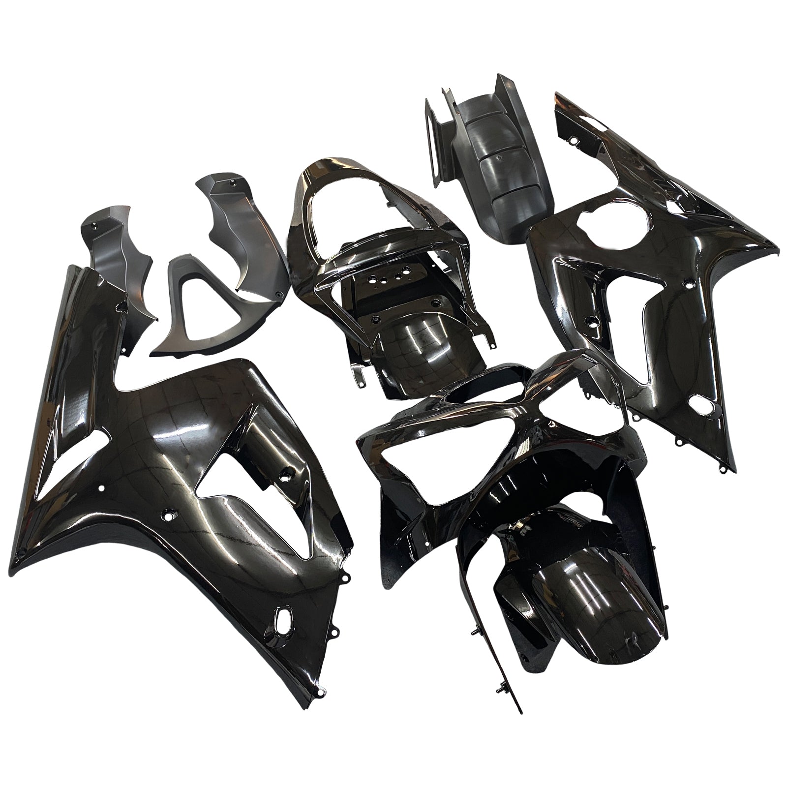 Carene Amotopart 2003-2004 Kawasaki ZX6R 636 Nero Ninja Generico