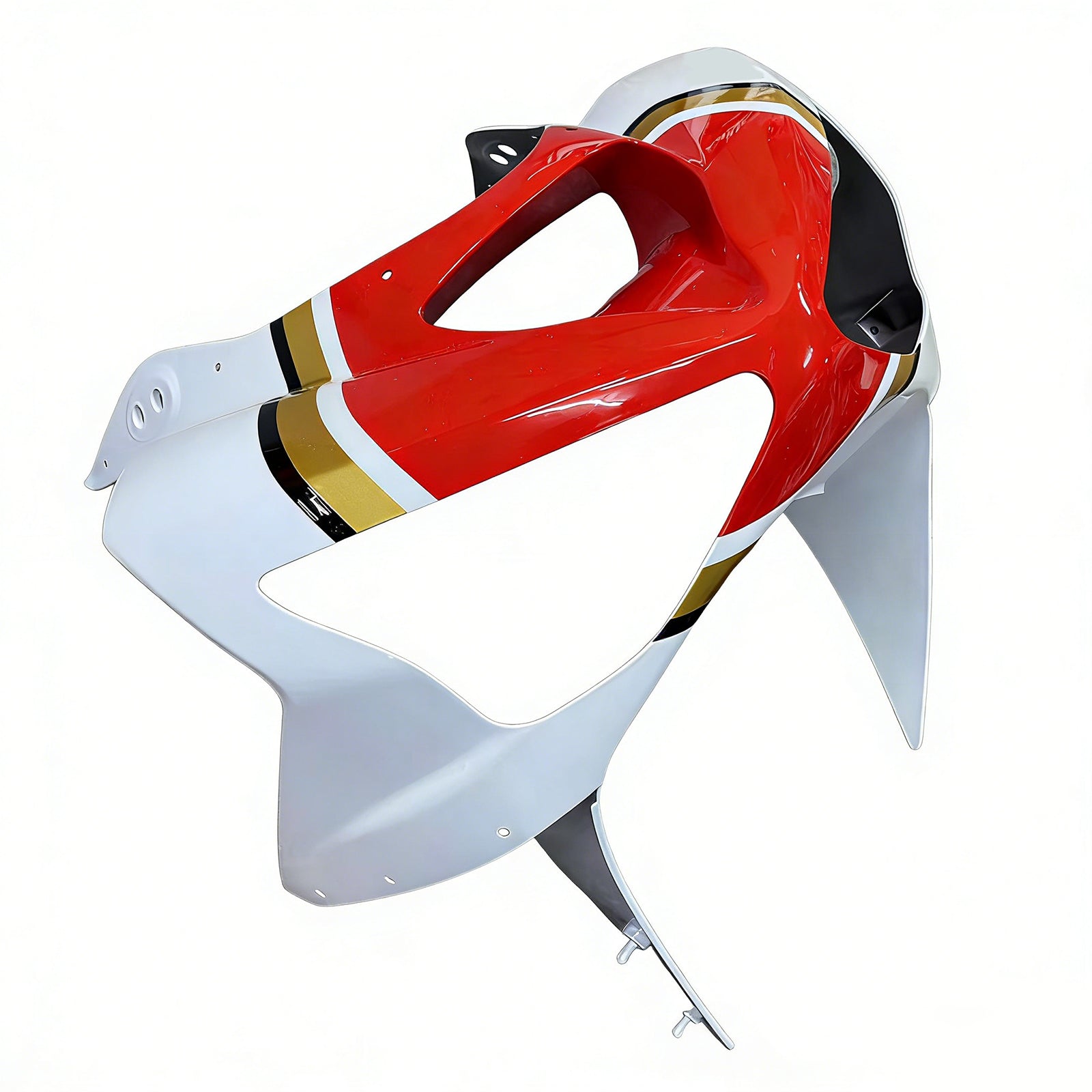 Carénages Amotopart 2003-2004 Kawasaki ZX6R 636 Blanc Rouge Lucky Strike Ninja Generic