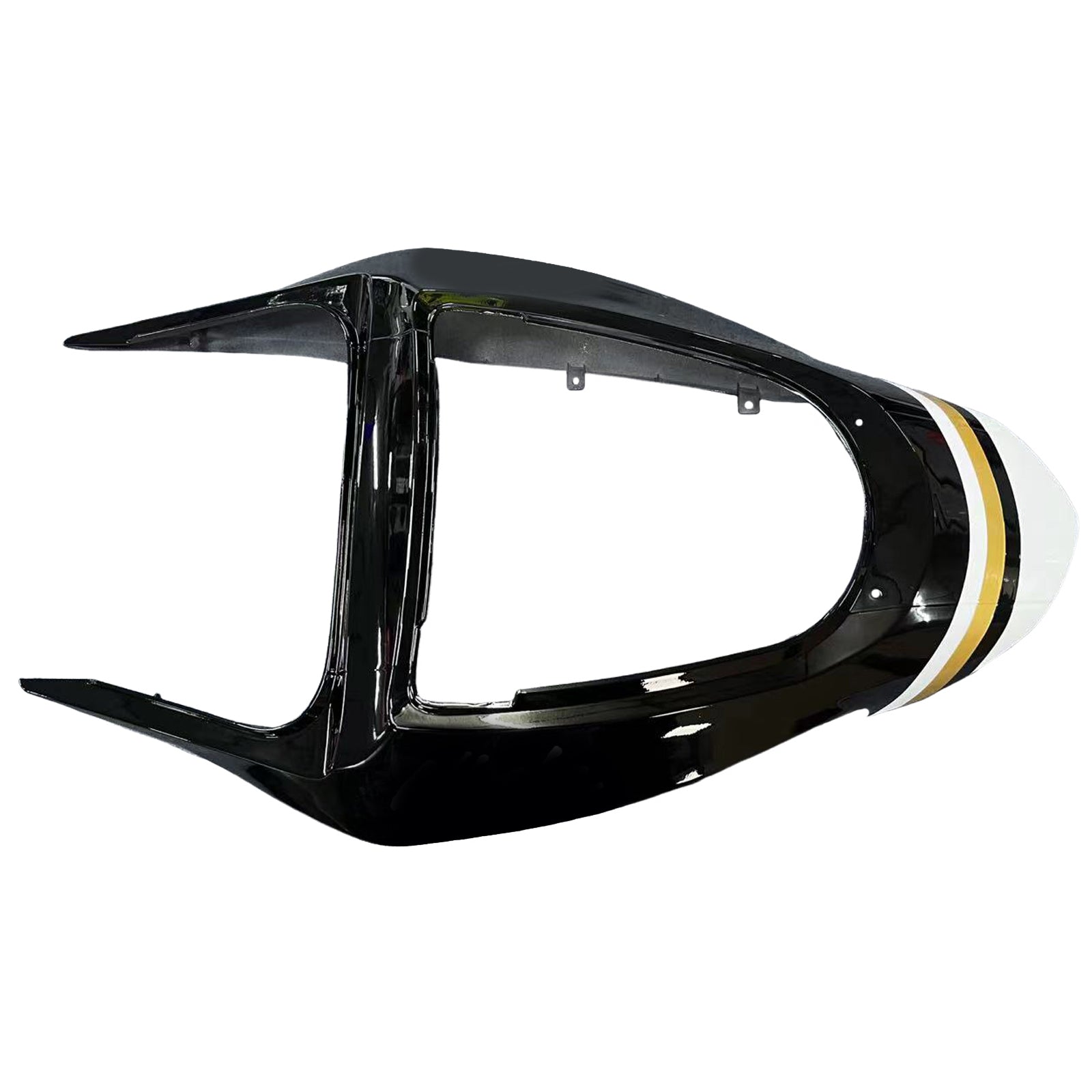 Amotopart stroomlijnkappen 2003-2004 Kawasaki ZX6R 636 wit zwart Lucky Strike generiek