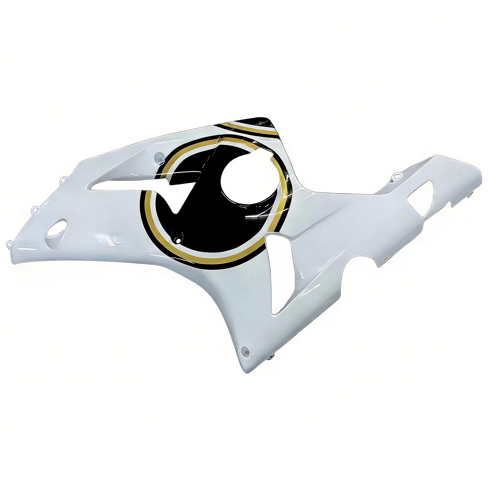 Amotopart stroomlijnkappen 2003-2004 Kawasaki ZX6R 636 wit zwart Lucky Strike generiek