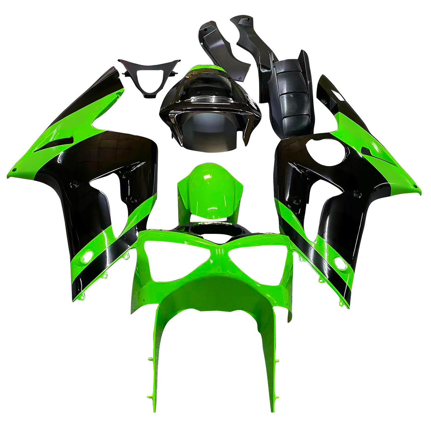 2003-2004 kawasaki zx6r injection de camen kit de carrosserie en plastique
