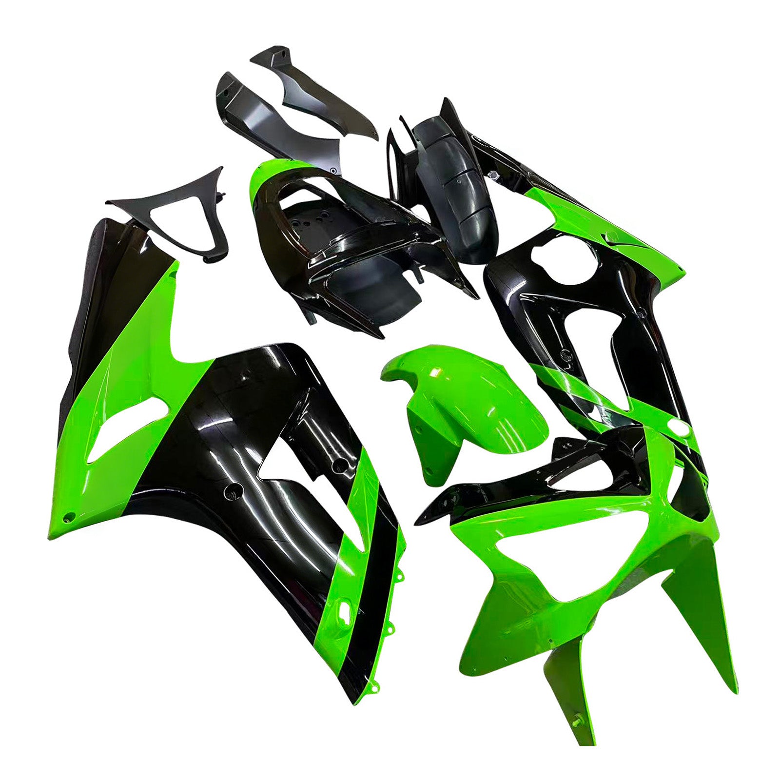 2003-2004 kawasaki zx6r injection de camen kit de carrosserie en plastique