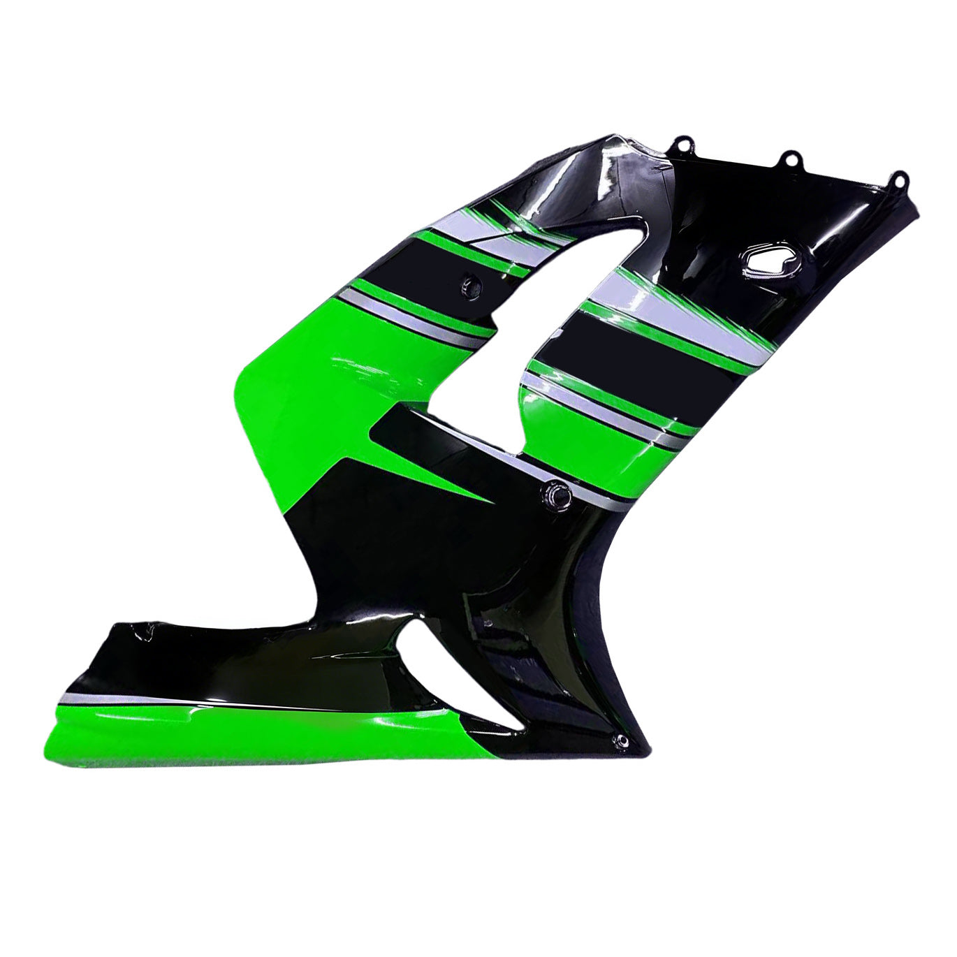 Amotopart Kawasaki ZX6R 636 2003-2004 Kit Carénage Carrosserie Plastique ABS