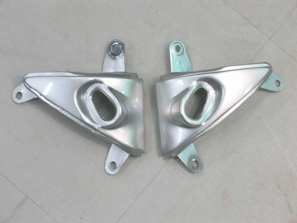 Carénages Amotopart 2005-2006 Kawasaki ZX6R 636 Silver &amp; Red Flame Ninja Generic