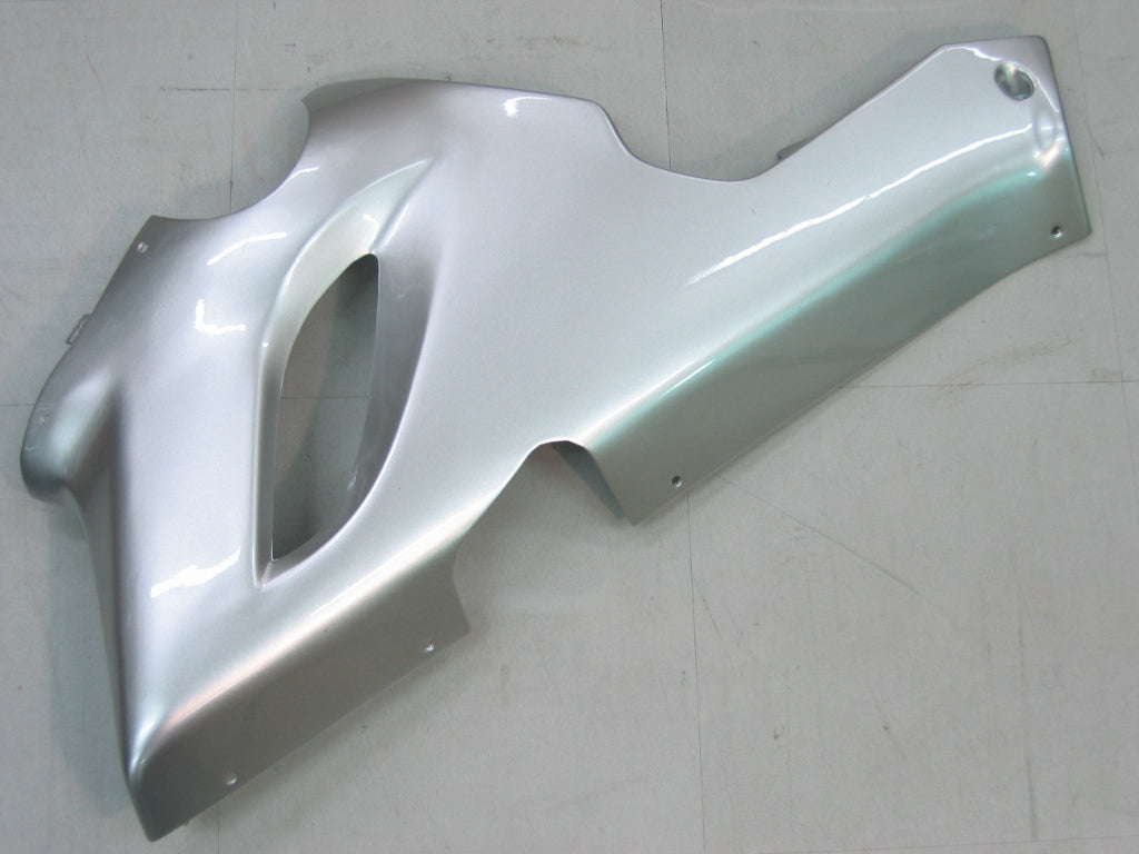 Carénages Amotopart 2005-2006 Kawasaki ZX6R 636 Silver &amp; Red Flame Ninja Generic