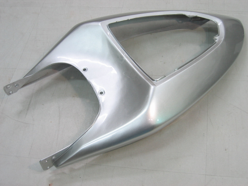 Carénages Amotopart 2005-2006 Kawasaki ZX6R 636 Silver &amp; Red Flame Ninja Generic