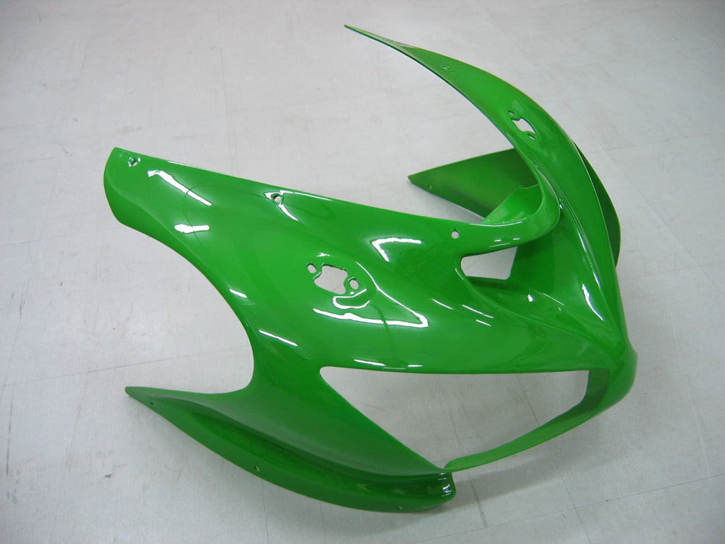 Amotopart Carénages 2005-2006 Kawasaki ZX6R 636 Vert Noir No.14 ZX6R Générique