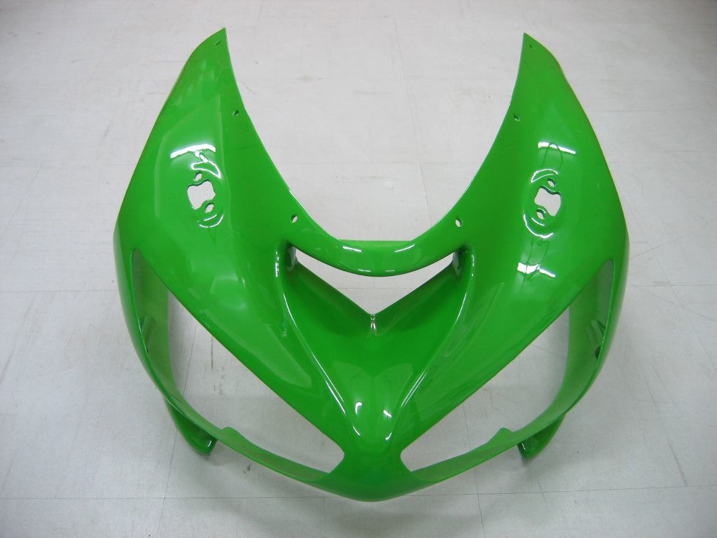 Amotopart Carénages 2005-2006 Kawasaki ZX6R 636 Vert Noir No.14 ZX6R Générique