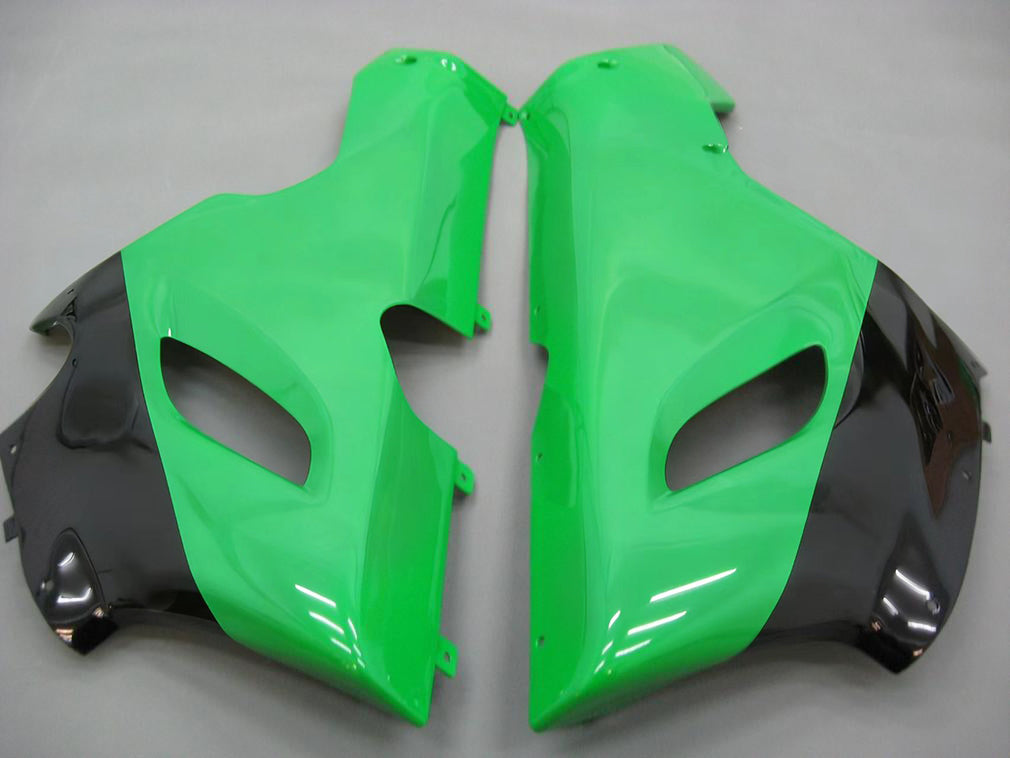 Carene Amotopart 2005-2006 Kawasaki ZX6R 636 Verde Nero No.56 Nakano Generico