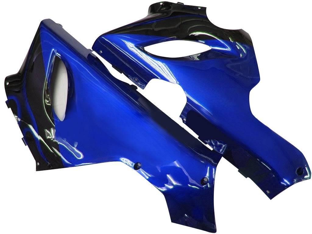 Carénages Amotopart 2005-2006 Kawasaki ZX6R 636 Black &amp; Blue Flame Ninja Generic