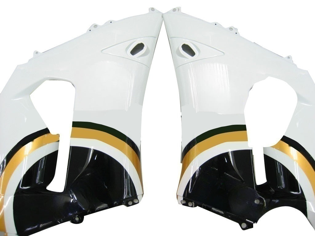 Carénages Amotopart 2005-2006 Kawasaki ZX6R 636 Noir Blanc Lucky Strike Ninja Generic