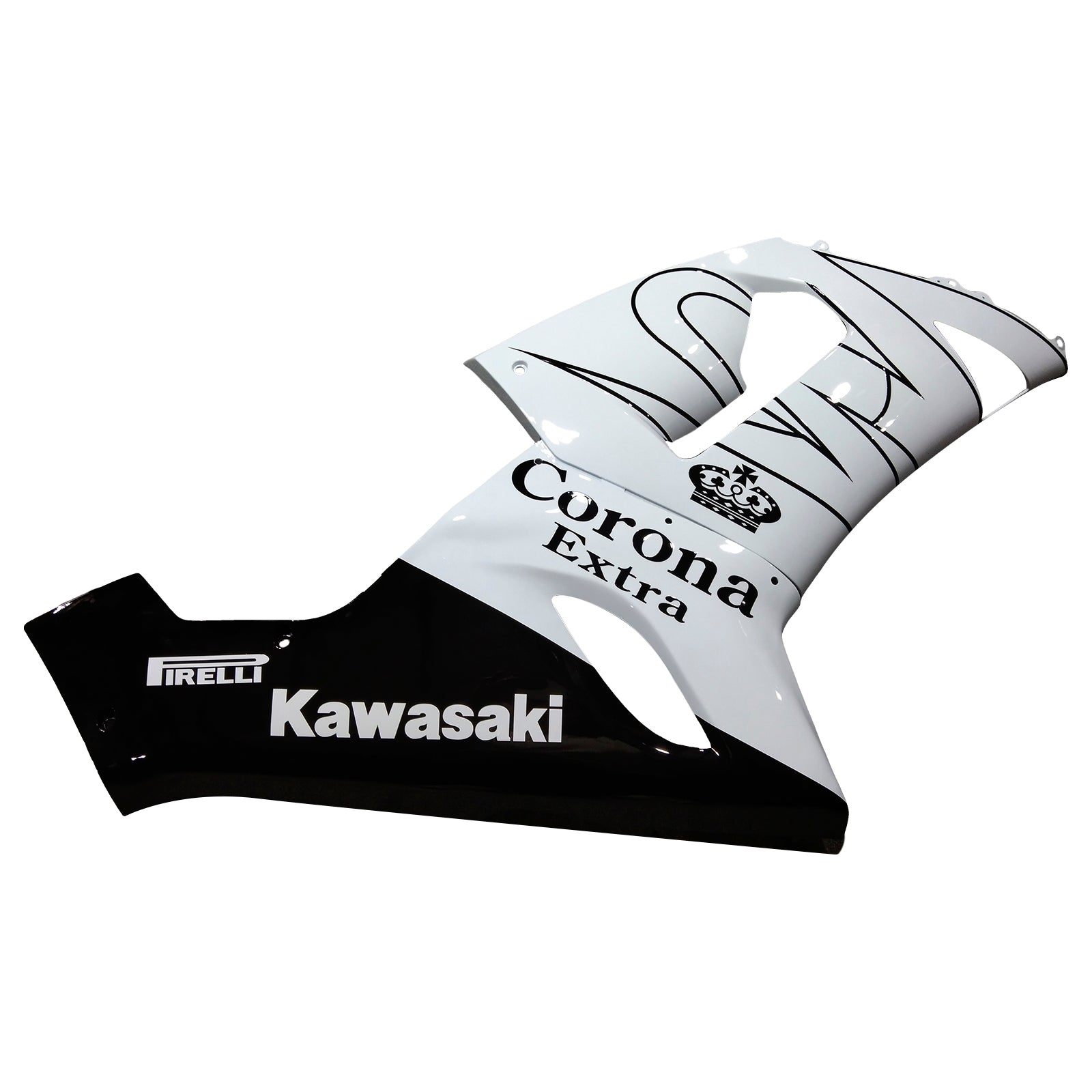 Amotopartin suojat 2005-2006 Kawasaki ZX6R 636 Valkoinen Musta Corona Generic