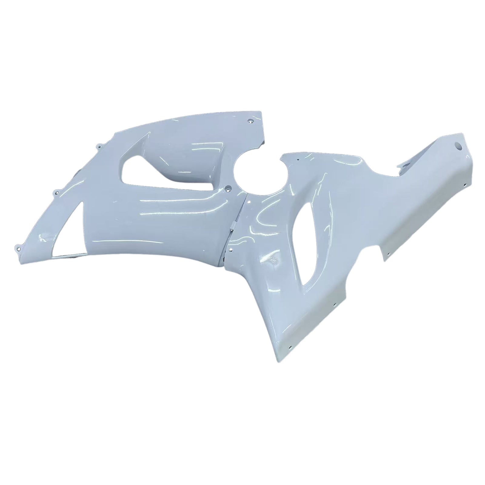 Carénages Amotopart 2005-2006 Kawasaki ZX6R 636 White Zx6r ninja generic