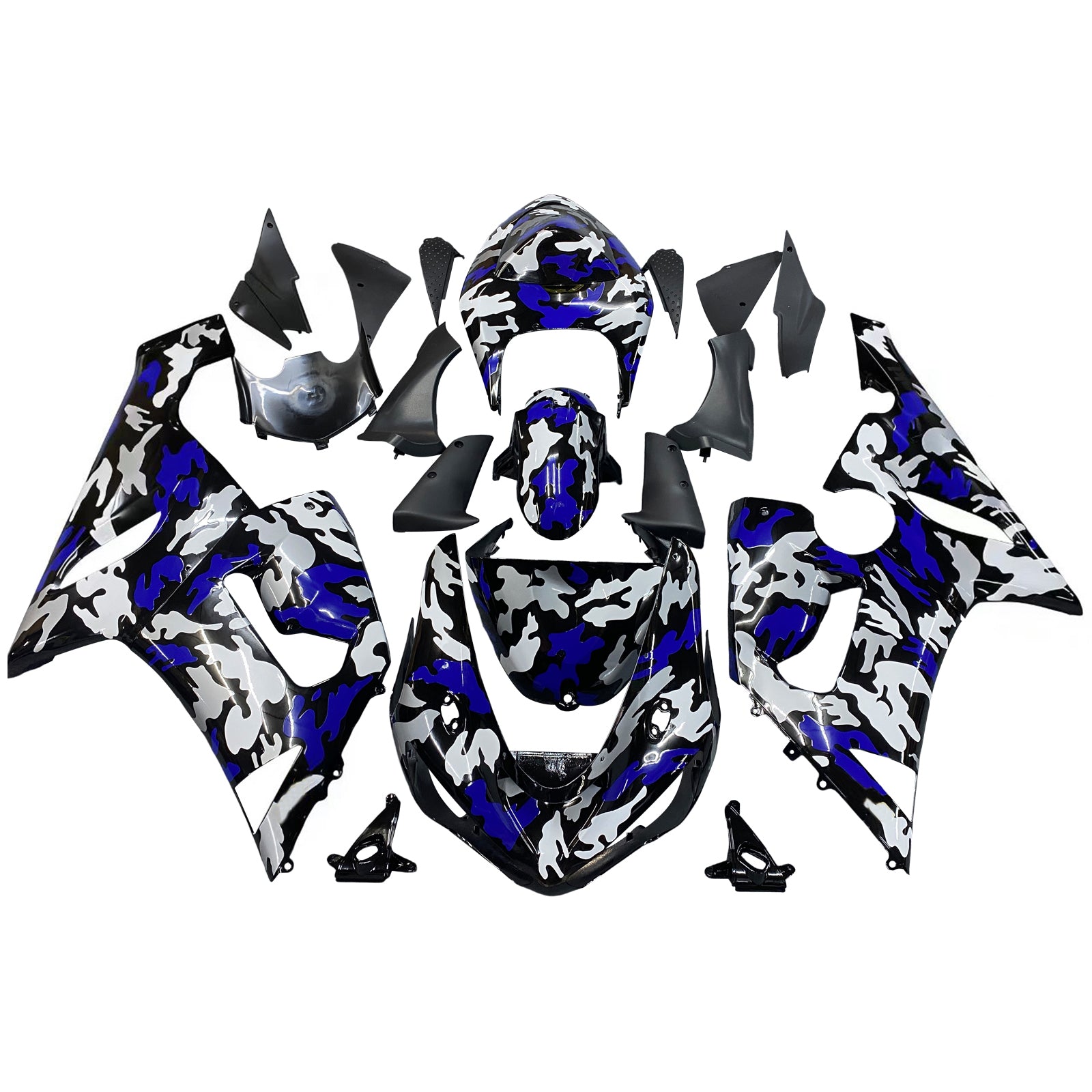 Amotopart Kawasaki ZX6R 636 2005-2006 ABS muovinen korin suojasarja