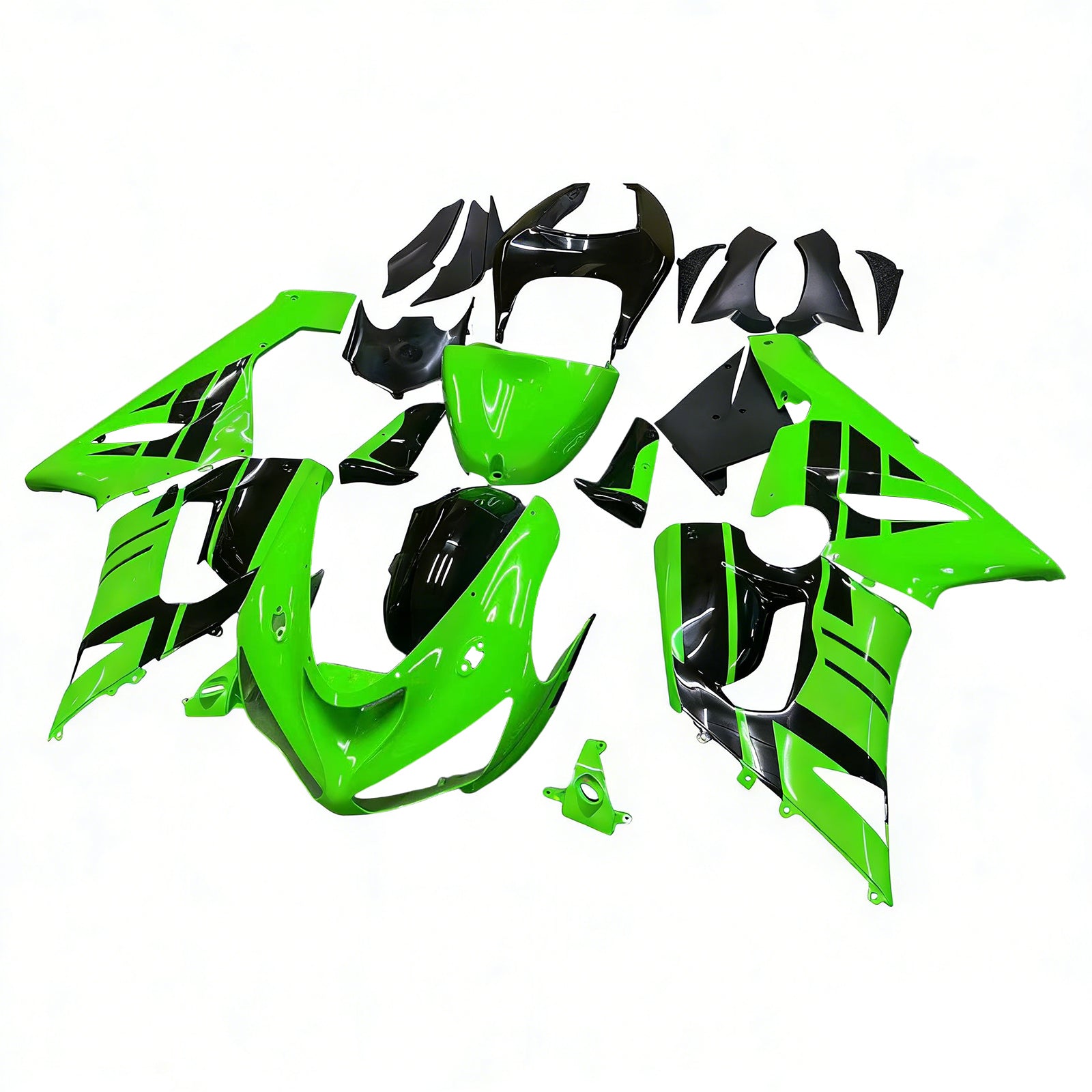 Amotopart Kawasaki ZX6R 636 2005-2006 ABS muovinen korin suojasarja