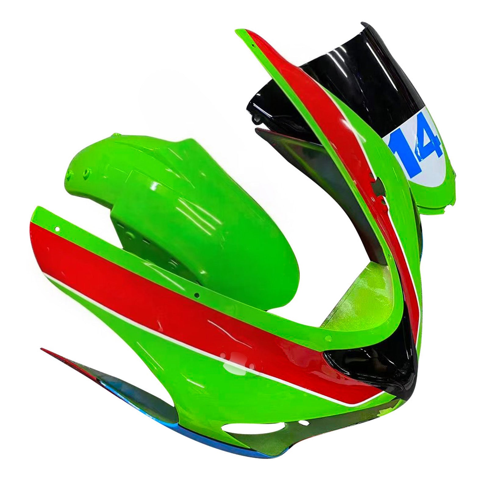 Amotopart Kawasaki ZX6R 636 2005-2006 Kit carena carrozzeria in plastica ABS