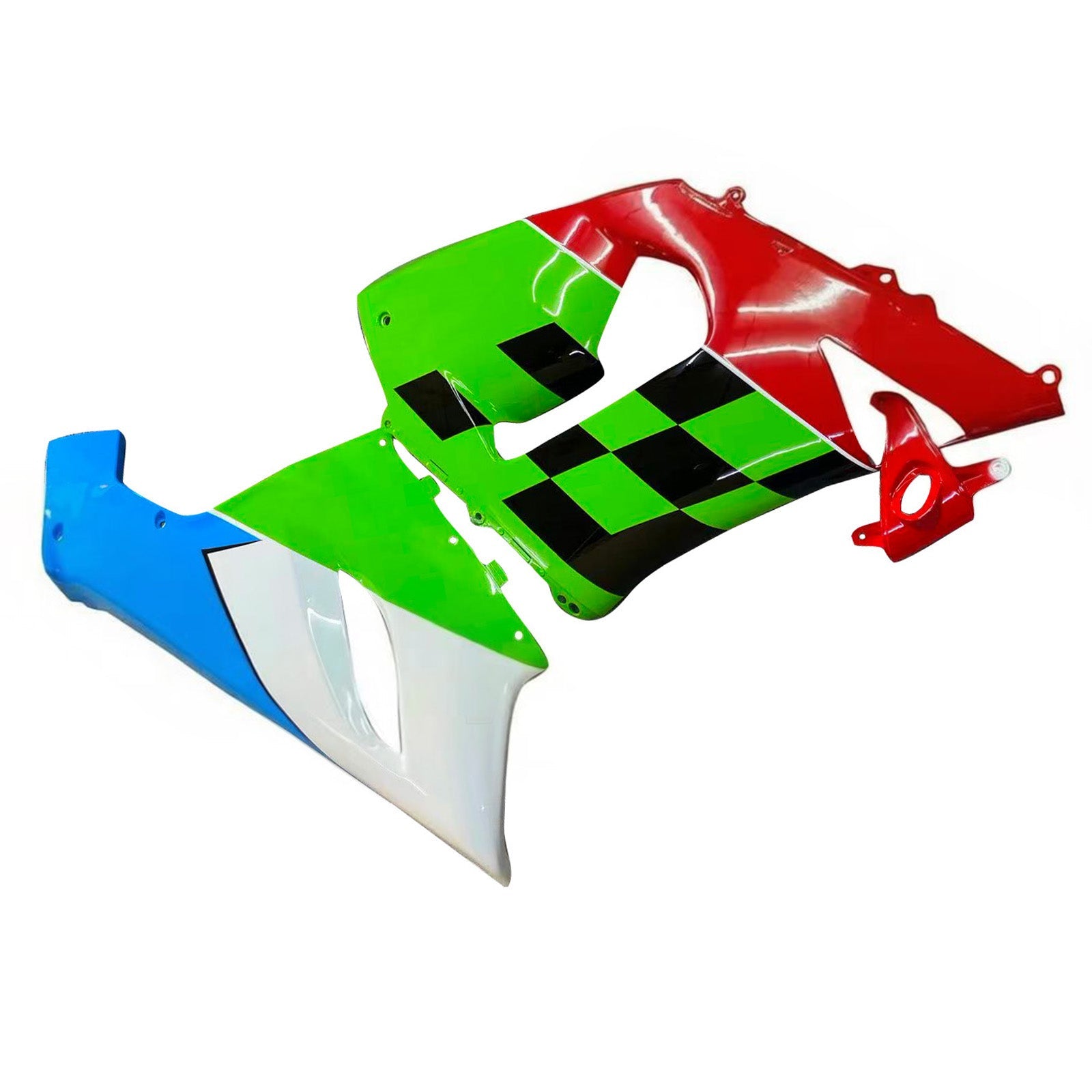 Amotopart Kawasaki ZX6R 636 2005-2006 Kit carena carrozzeria in plastica ABS