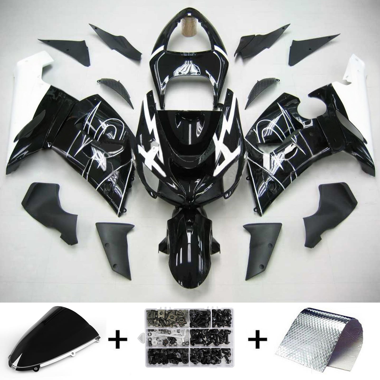 Amotopart Sealing Kit za Kawasaki ZX6R 636 2005-2006 Generic