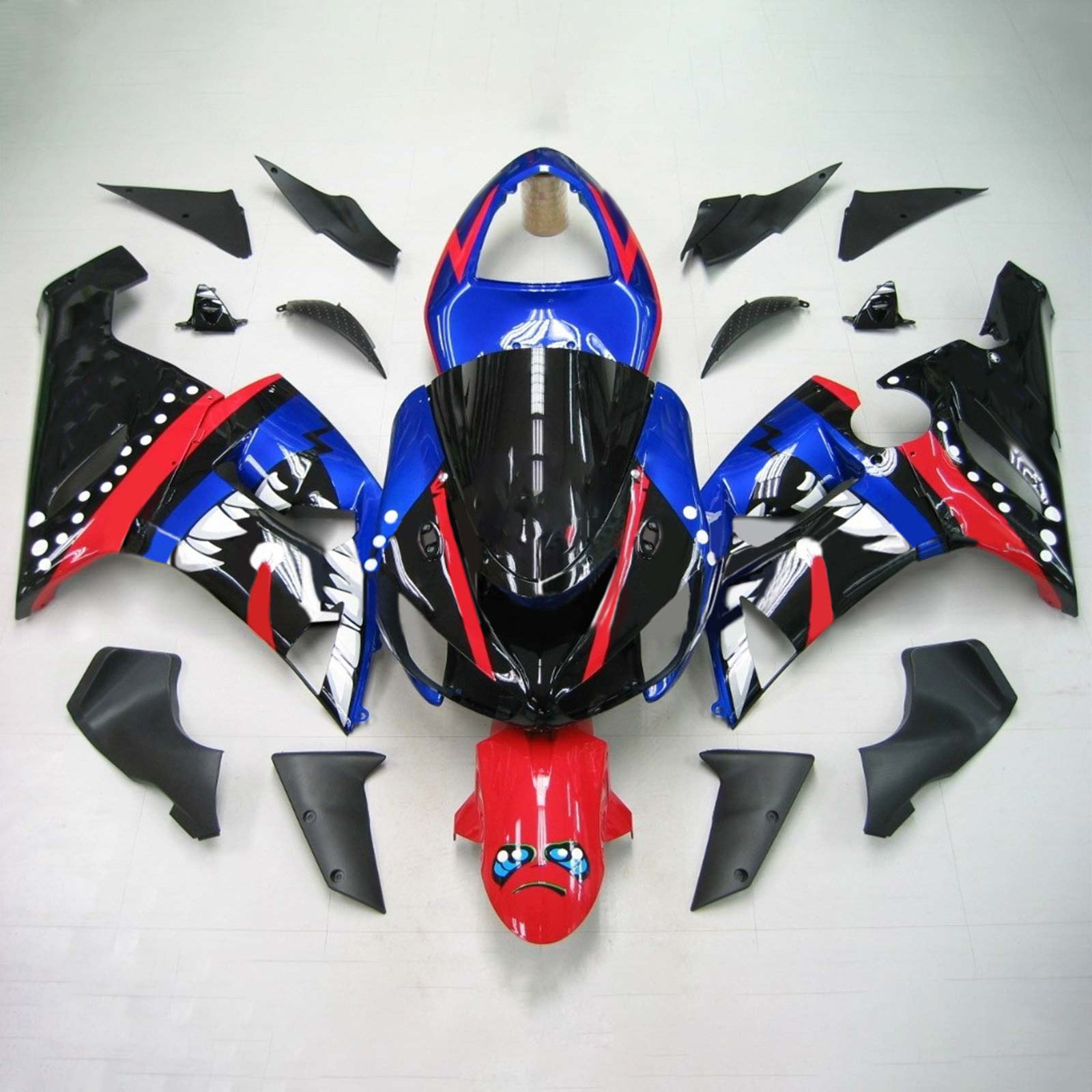 Kit de carénage Amotopart pour Kawasaki ZX6R 636 2005-2006 Générique