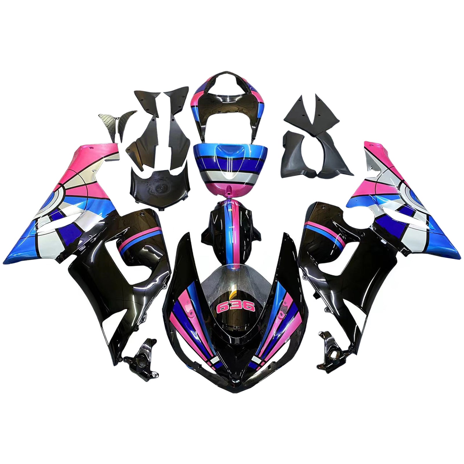 Amotopart kuipset voor Kawasaki ZX6R 636 2005-2006 Generiek
