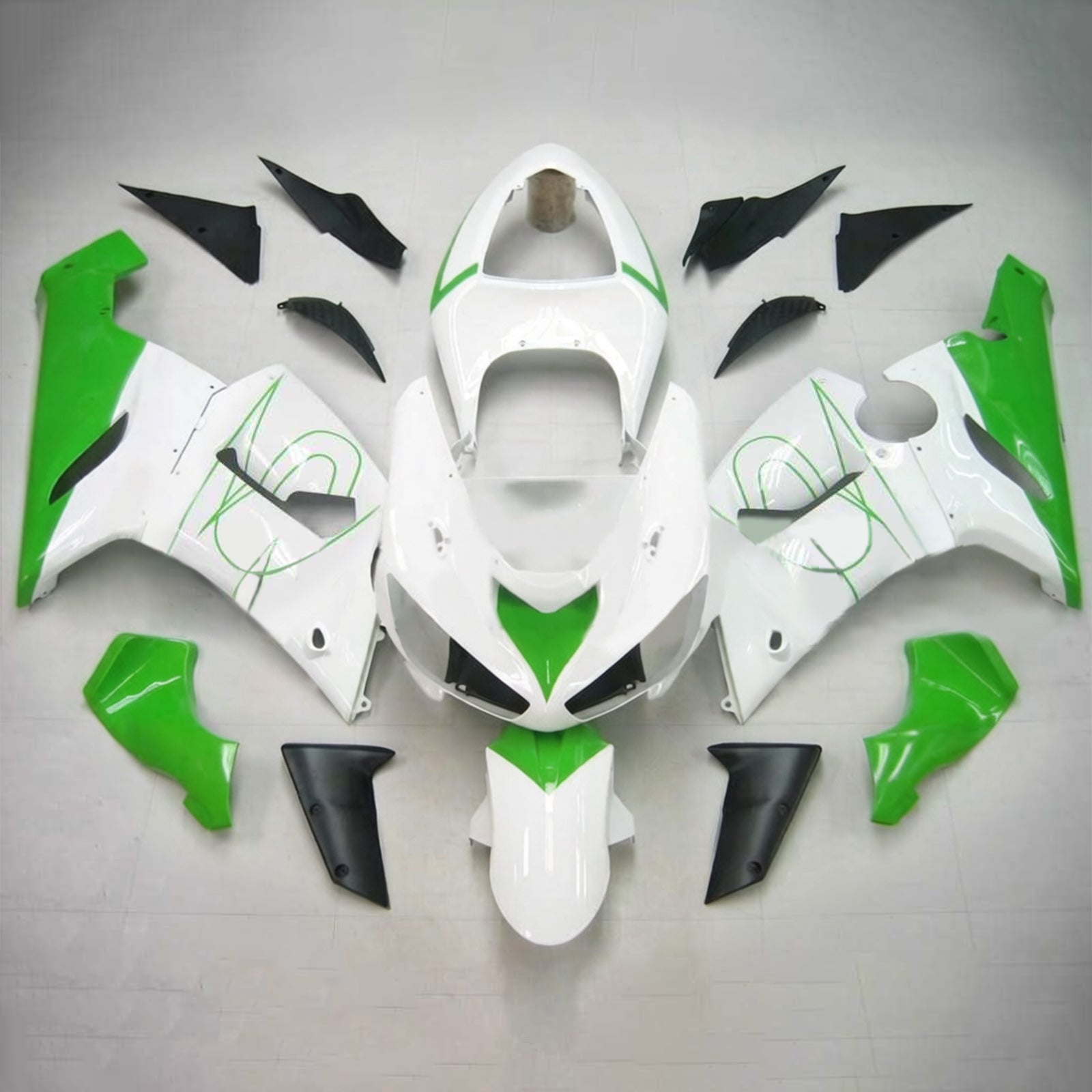 Kit de carénage Amotopart pour Kawasaki ZX6R 636 2005-2006 Générique