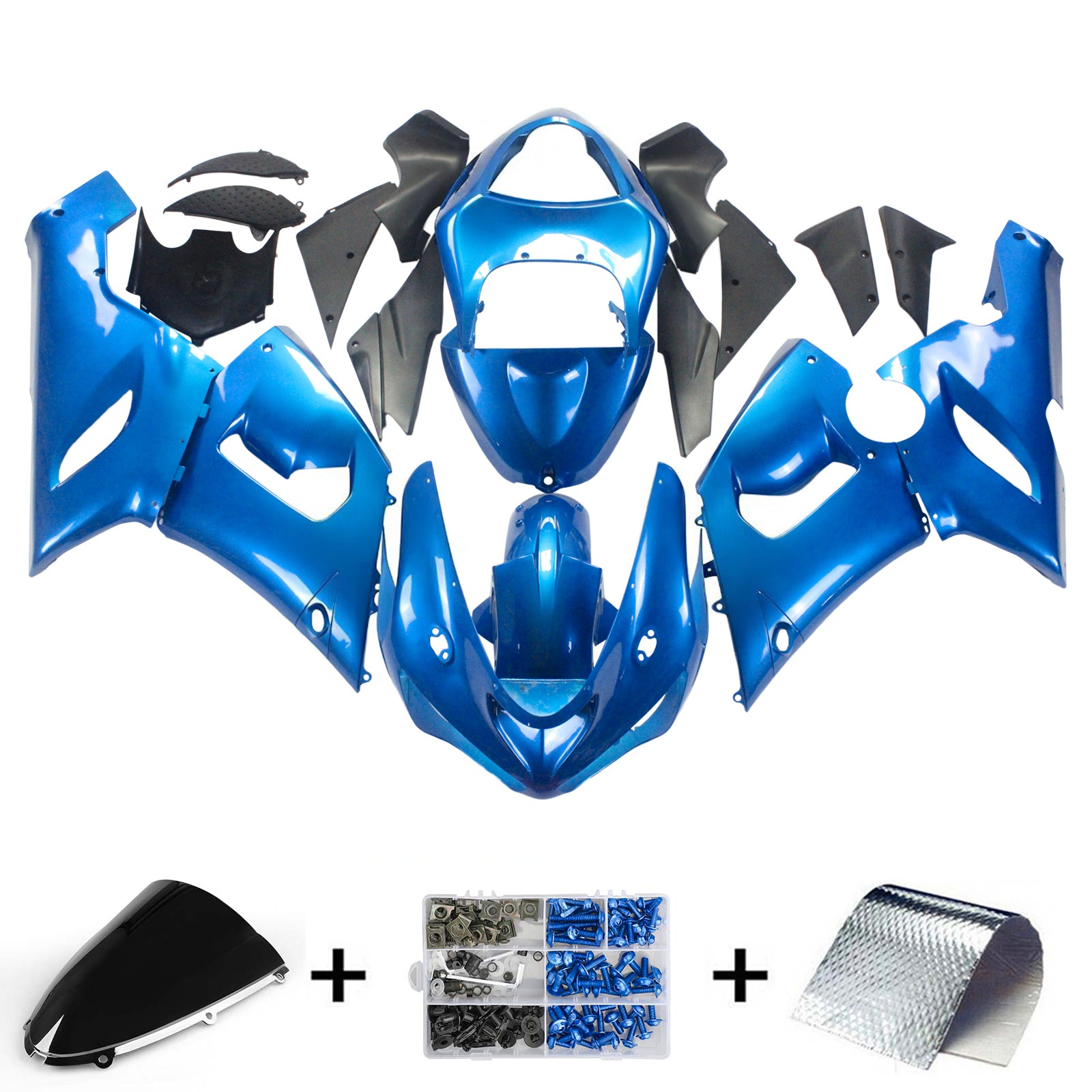 Zestaw owiewek Amotopart do Kawasaki ZX6R 636 2005-2006 Generic
