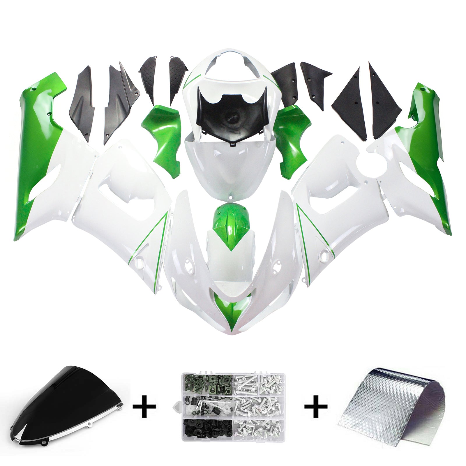 Kit de carénage Amotopart pour Kawasaki ZX6R 636 2005-2006 Générique