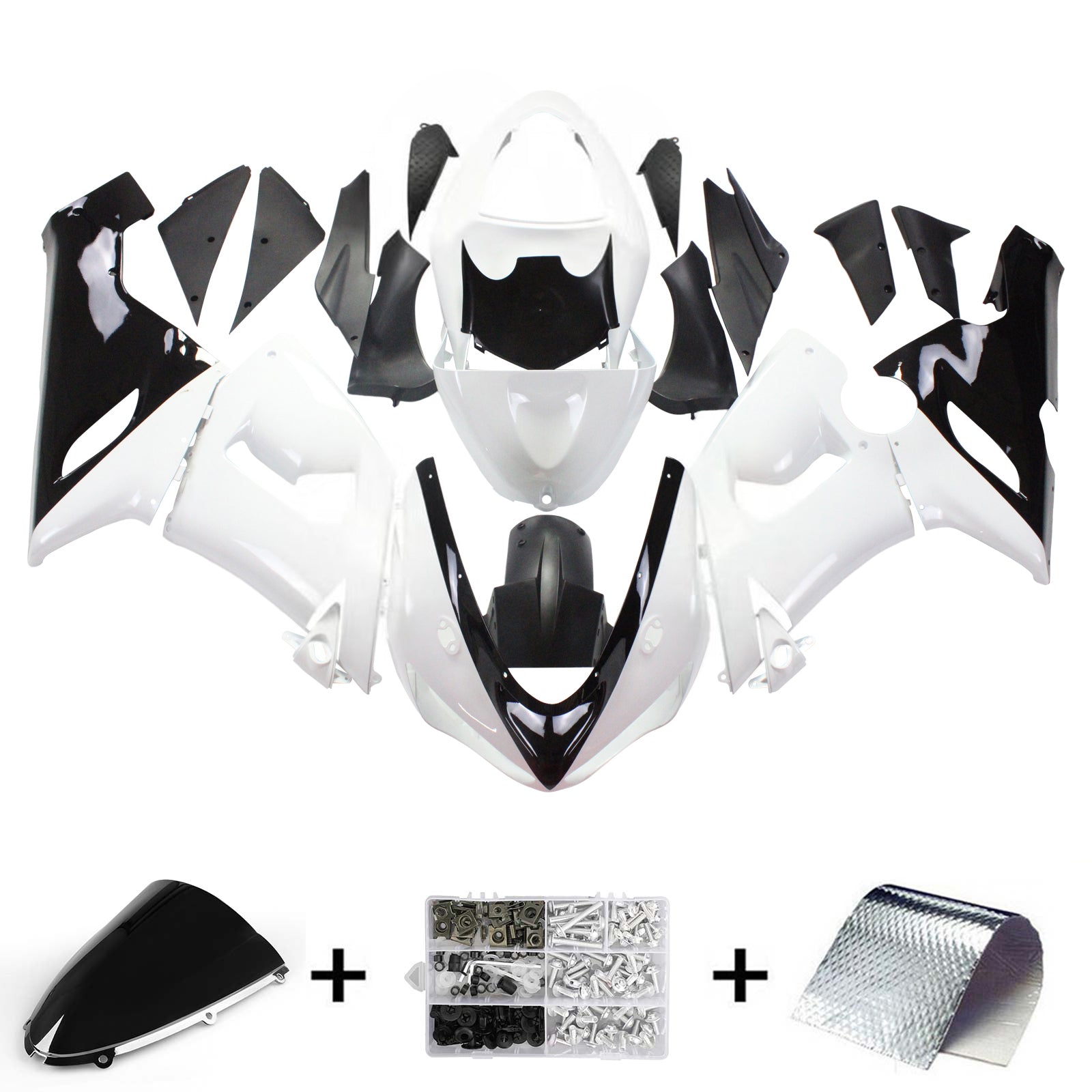 Amotopart kuipset voor Kawasaki ZX6R 636 2005-2006 generiek