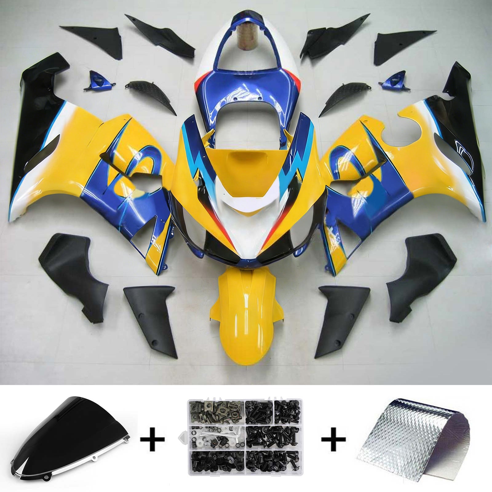 Kit de carénage Amotopart pour Kawasaki ZX6R 636 2005-2006 Générique