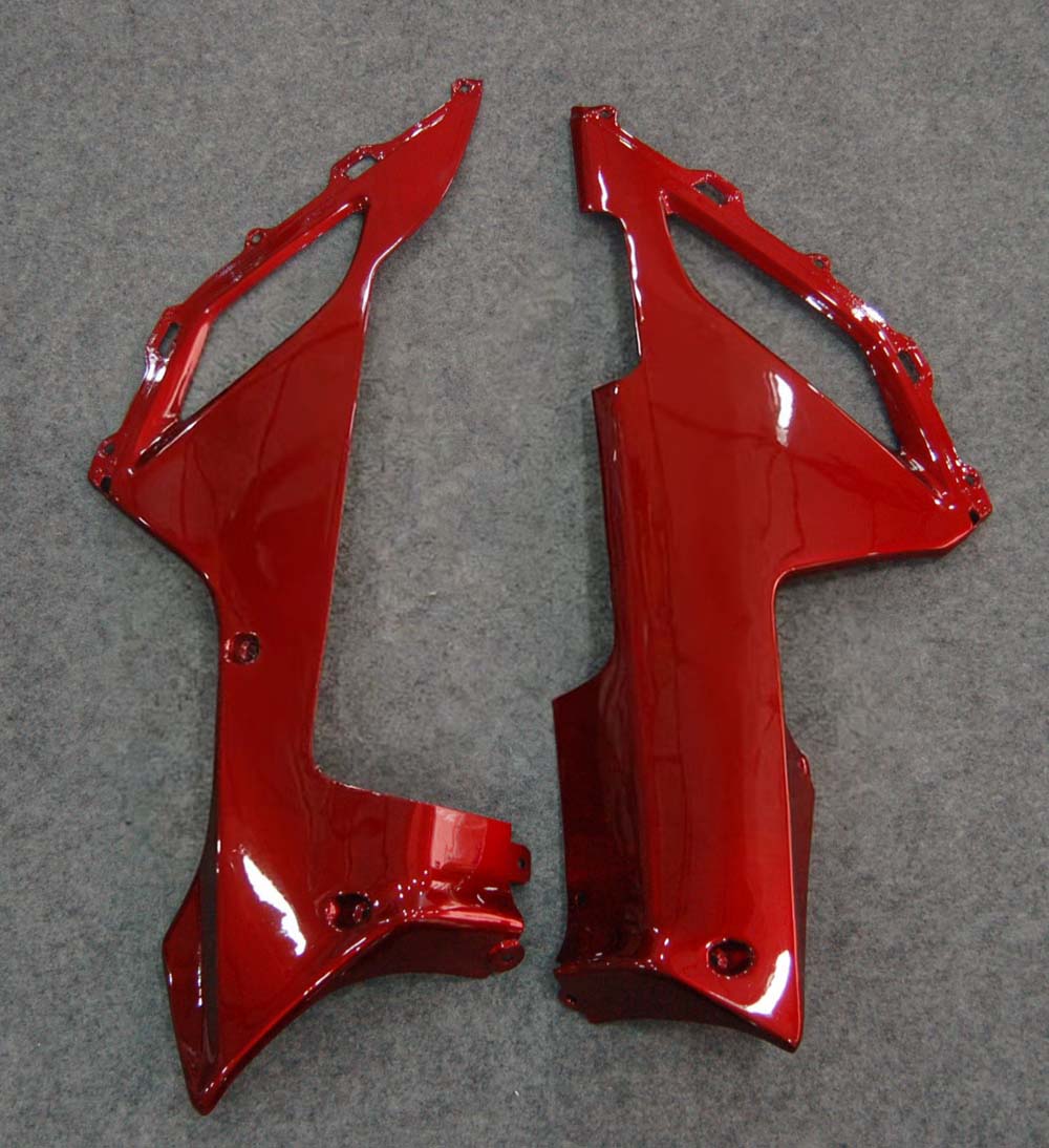 Carénages Amotopart 2007-2008 Kawasaki ZX6R ZX636 Black &amp; Red Flame Ninja Generic