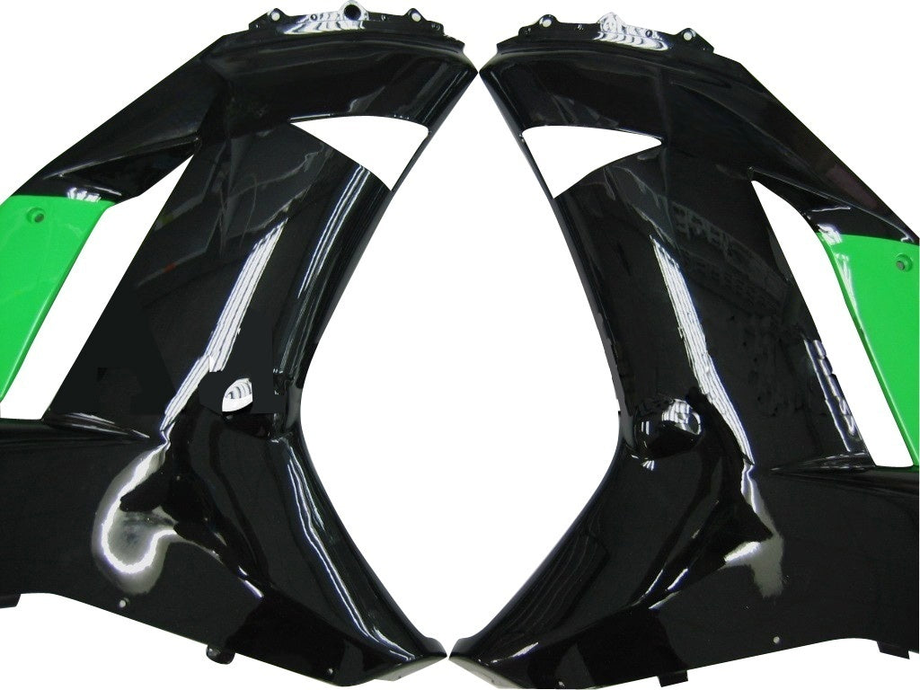 Carénages Amotopart 2007-2008 Kawasaki ZX6R ZX636 Zelena noir Ninja Zx6r Generic