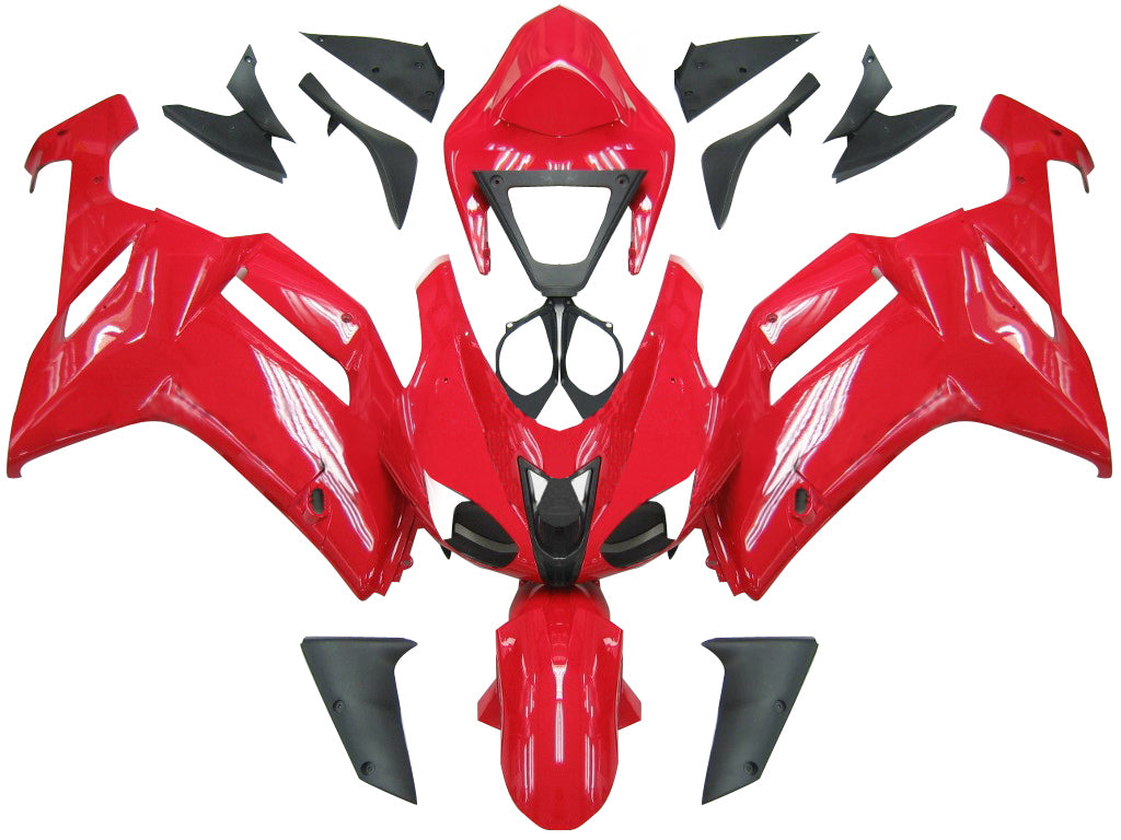 Carénages Amotopart 2007-2008 Kawasaki ZX6R ZX636 Red Ninja ZX6R Generic