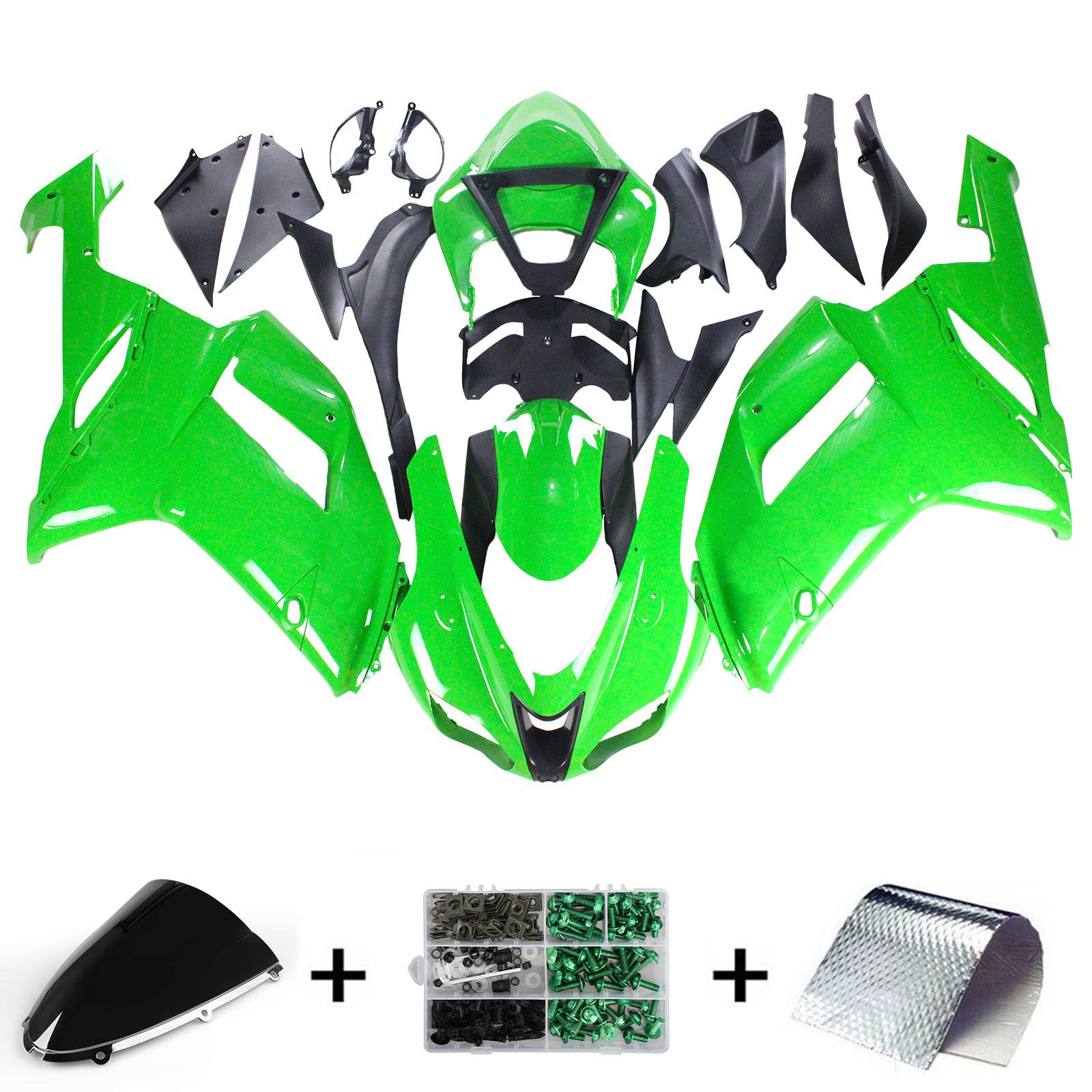 Kit de carénage Amotopart pour Kawasaki ZX6R 636 2007-2008 générique