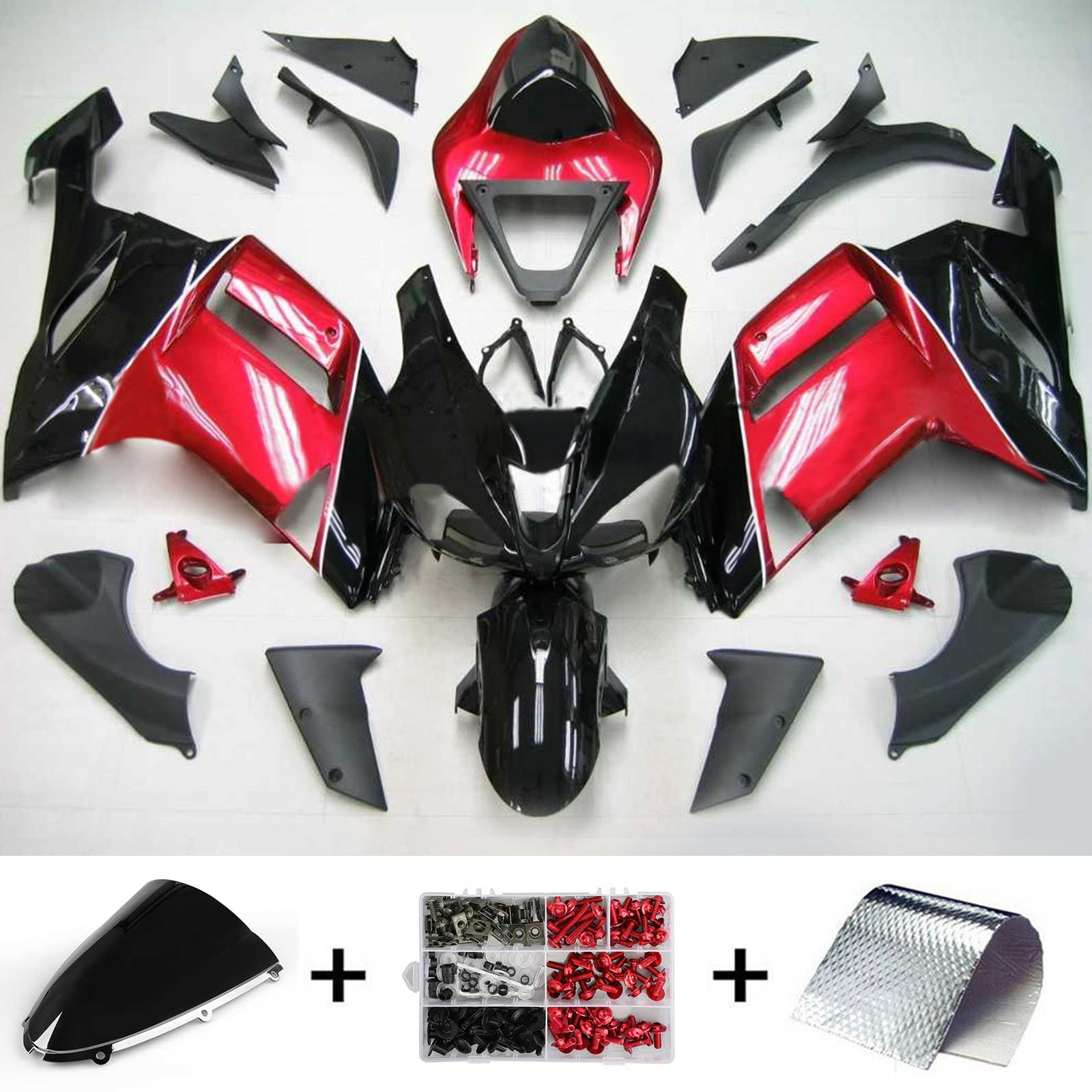 Amotopart Sealing Kit za Kawasaki ZX6R 636 2007-2008 Generic