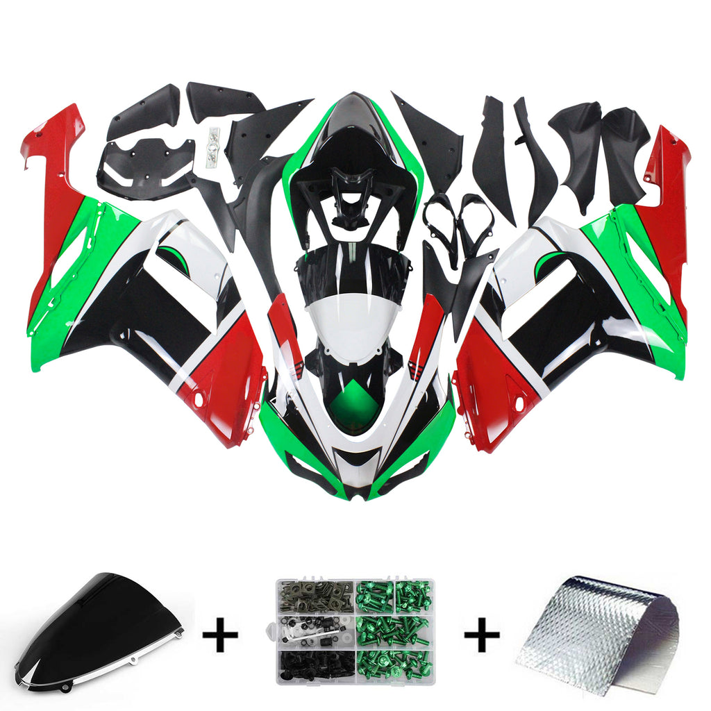 Amotopart-Verkleidungsset für Kawasaki ZX6R 636 2007–2008, generisch