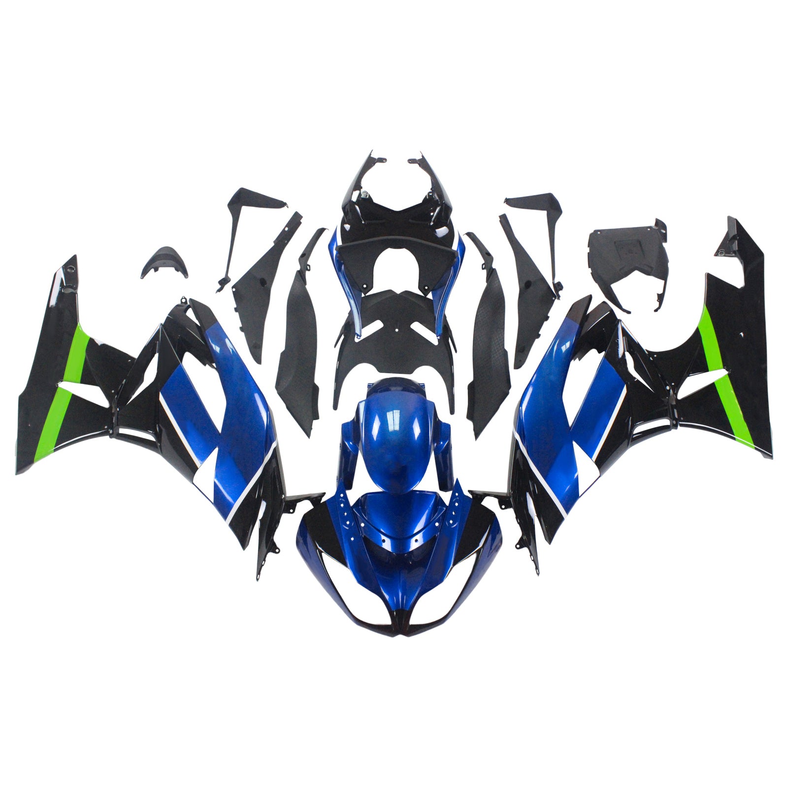 Kit de carénage Amotopart pour Kawasaki ZX6R 636 2009-2012 Générique