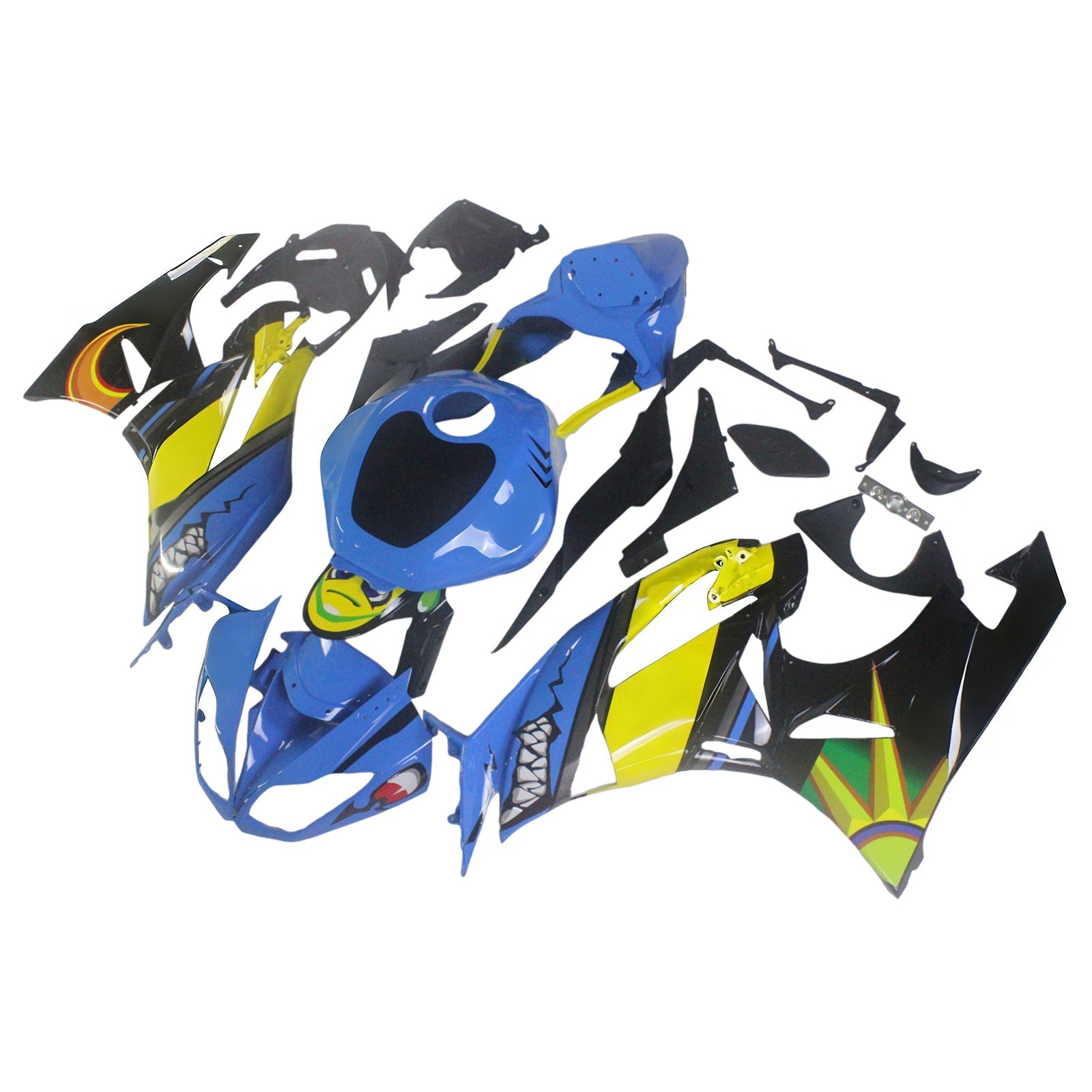 Injection Fairing Kit Bodywork Plastic ABS fit For Kawasaki ZX6R 636 2009-2012
