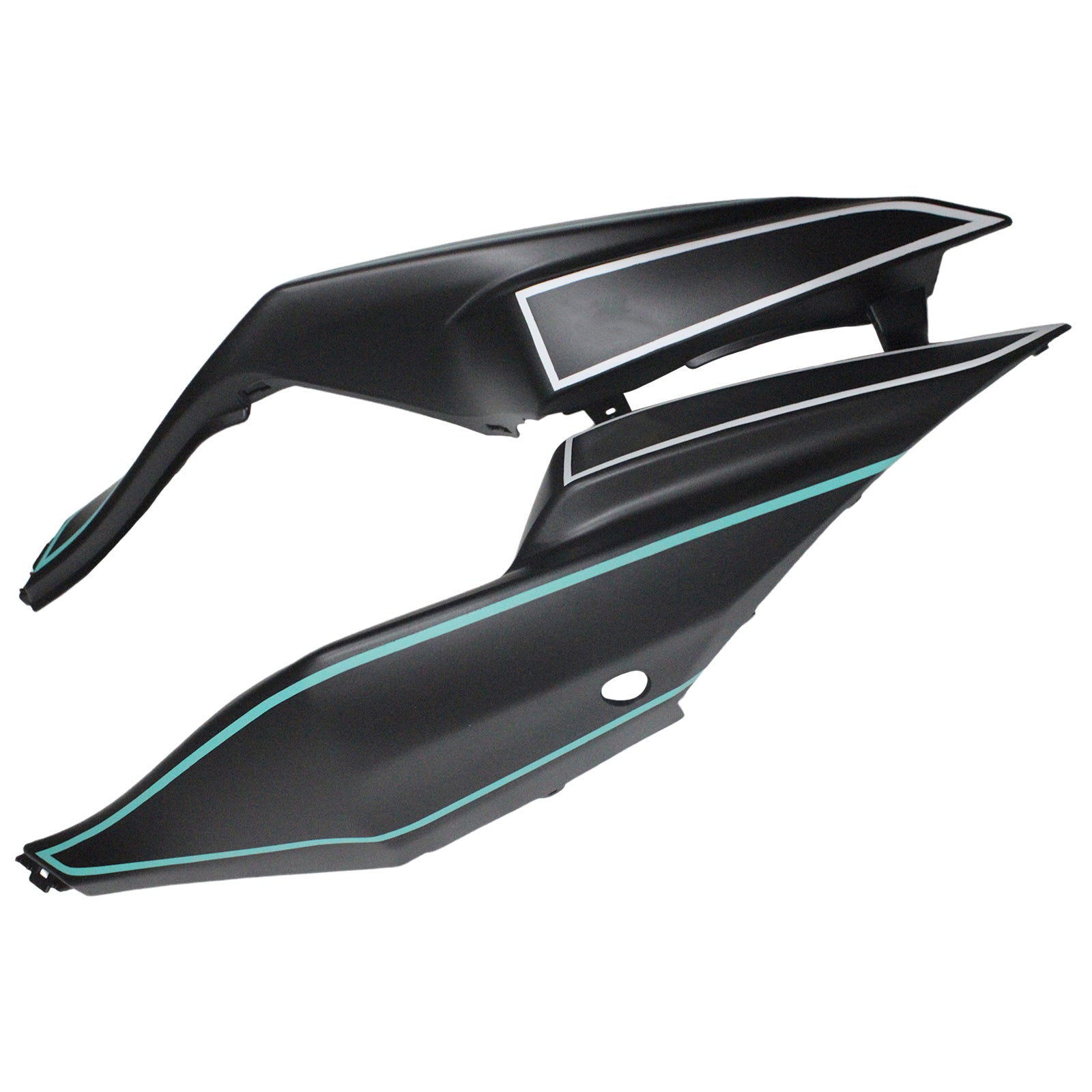 Amotopart Kawasaki ZX6R 636 2009-2012 Kit Carénage Carrosserie Plastique ABS