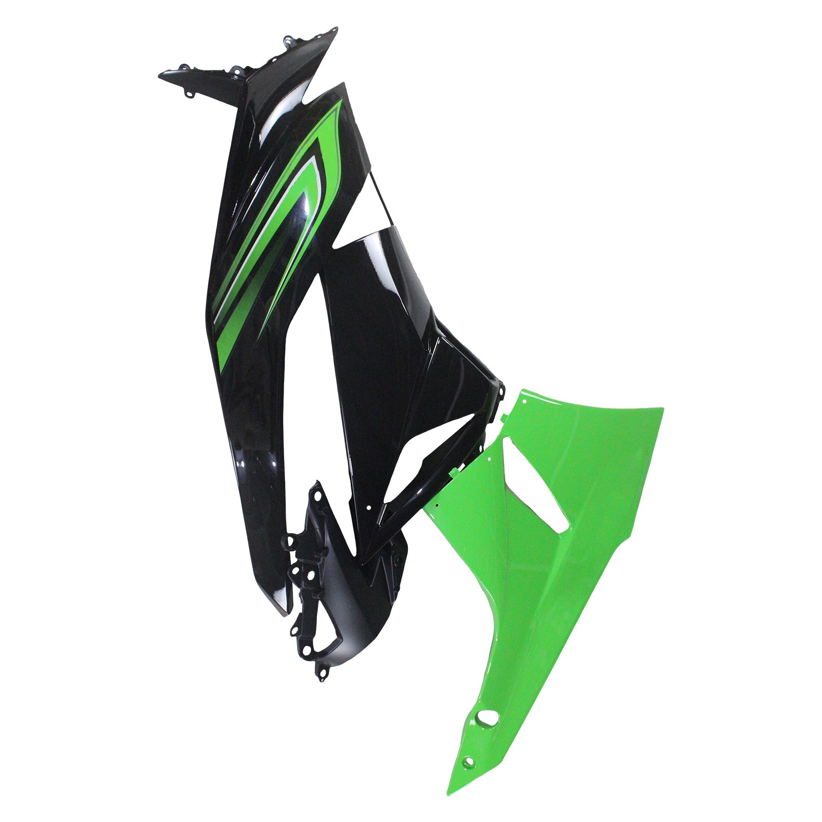 Amotopart Kawasaki ZX6R 636 2009-2012 Kit Carénage Carrosserie Plastique ABS